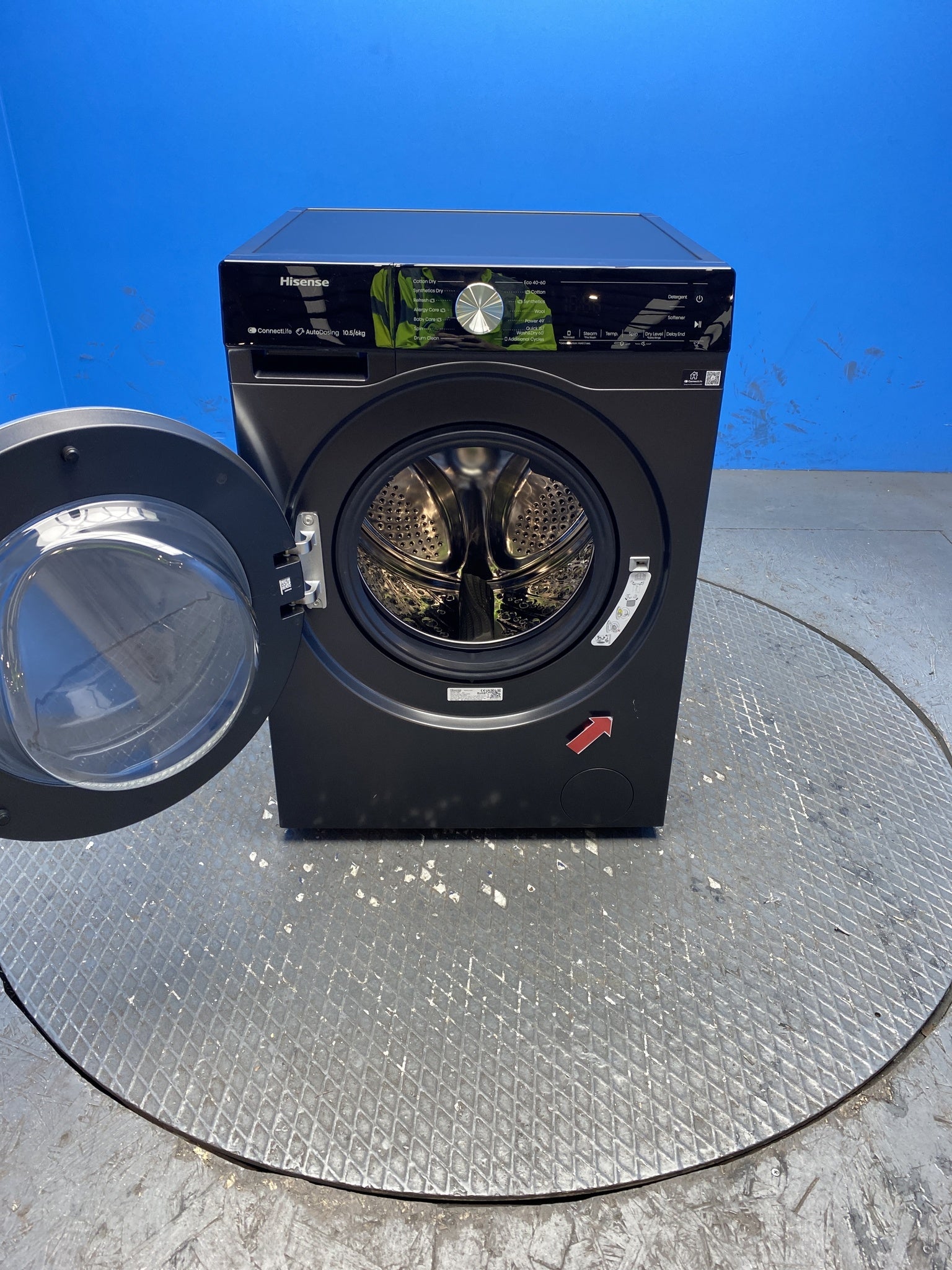 Hisense WD5S1045BB 10.5/6kg 1400rpm Auto Dosing Washer Dryer