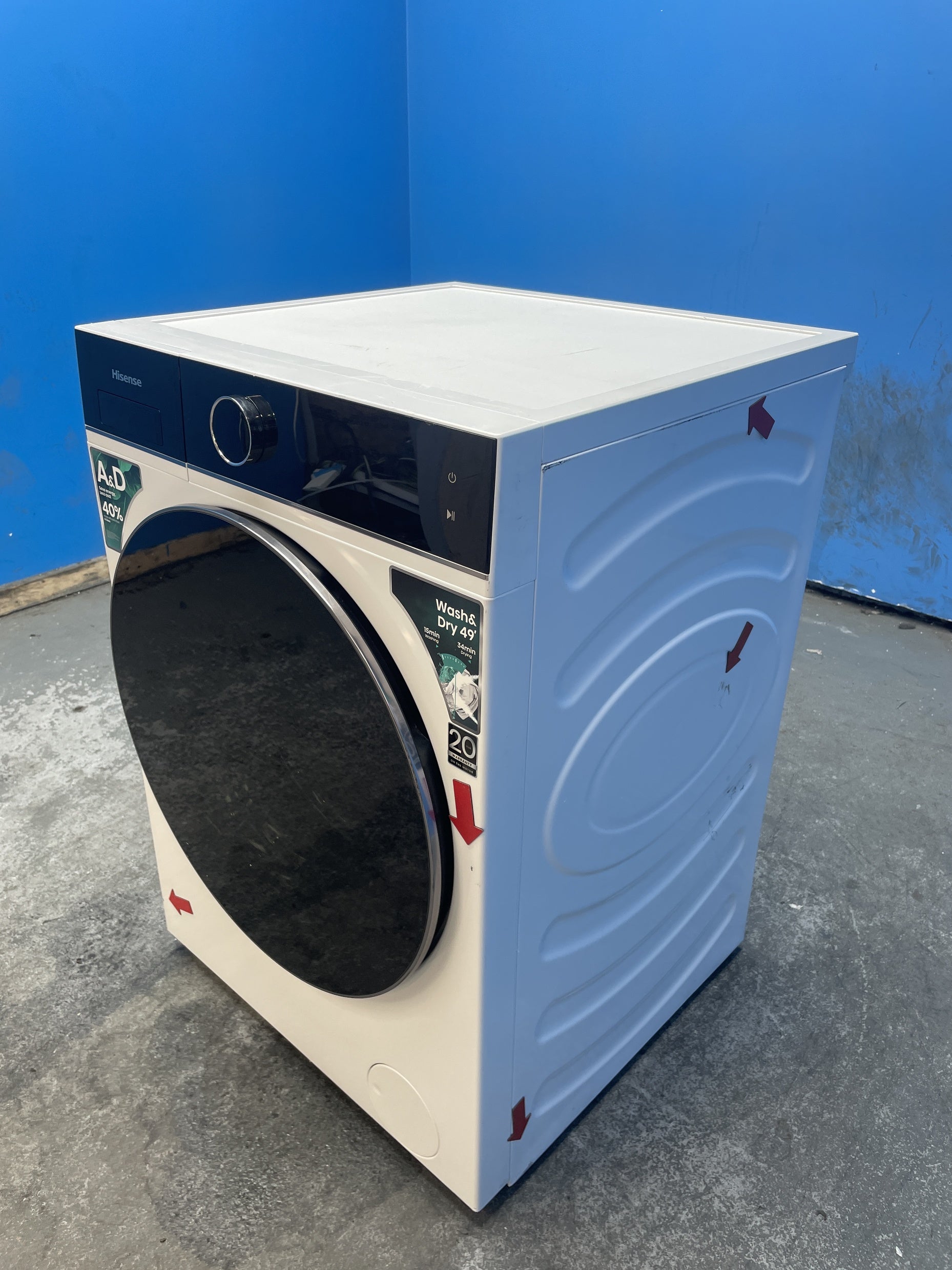 #GRC-143-444 - Hisense WD5I1245BWR 5i Series 12/8kg 1400rpm Washer Dryer
