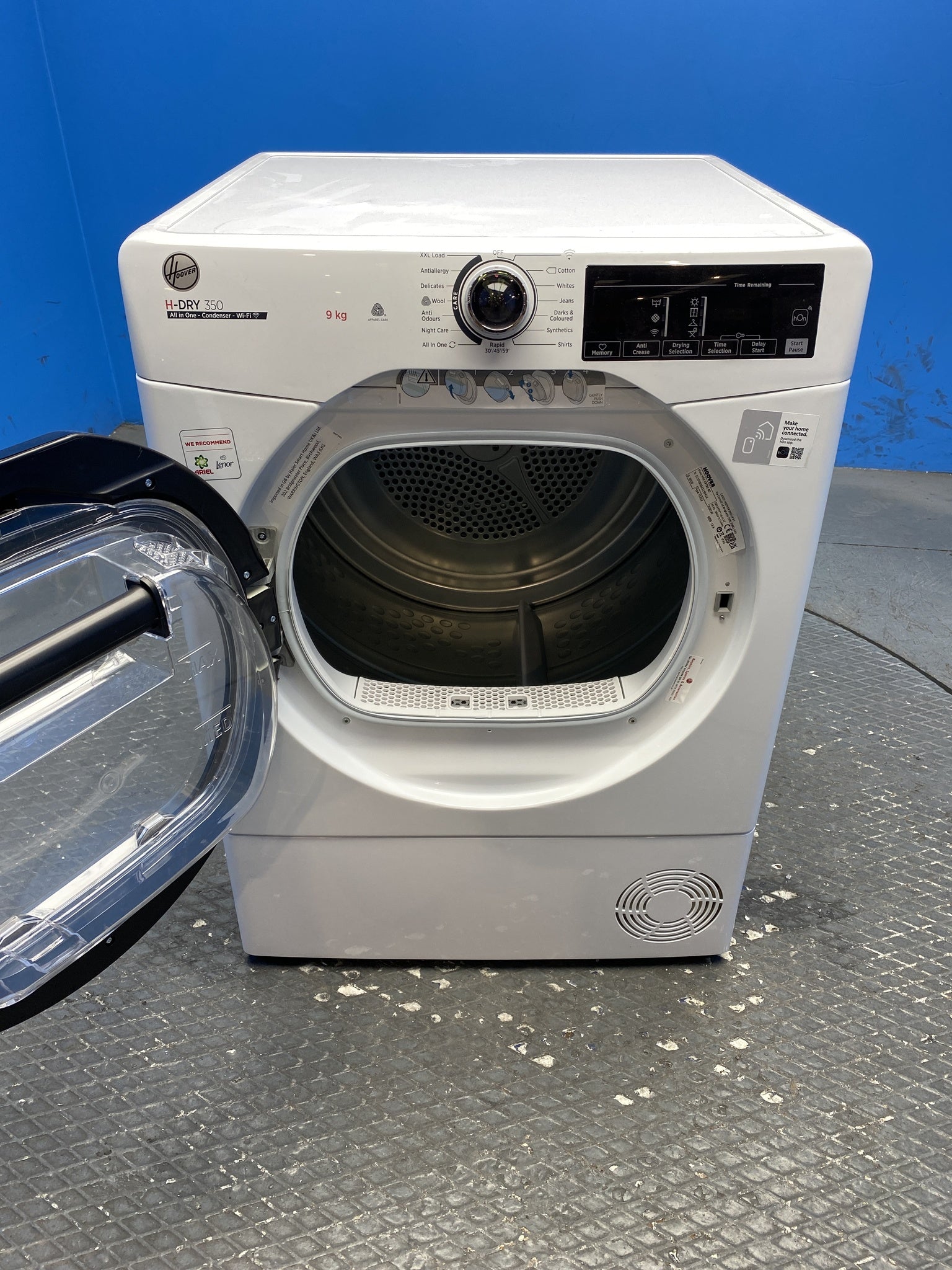 Hoover H-DRY 350 HREC9TBE-80 9kg Condenser Tumble Dryer