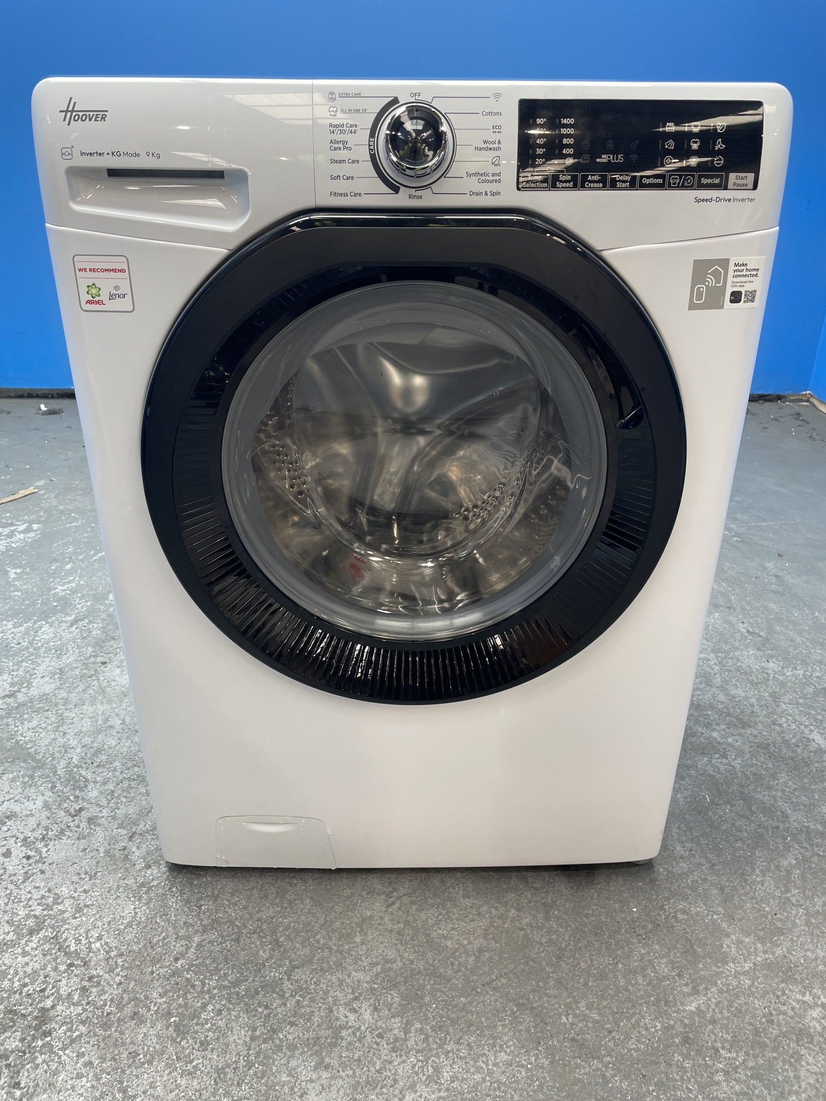 #GRC-155-558 - Hoover H3WPS496TAMB6 9kg 1400 Spin Washing Machine