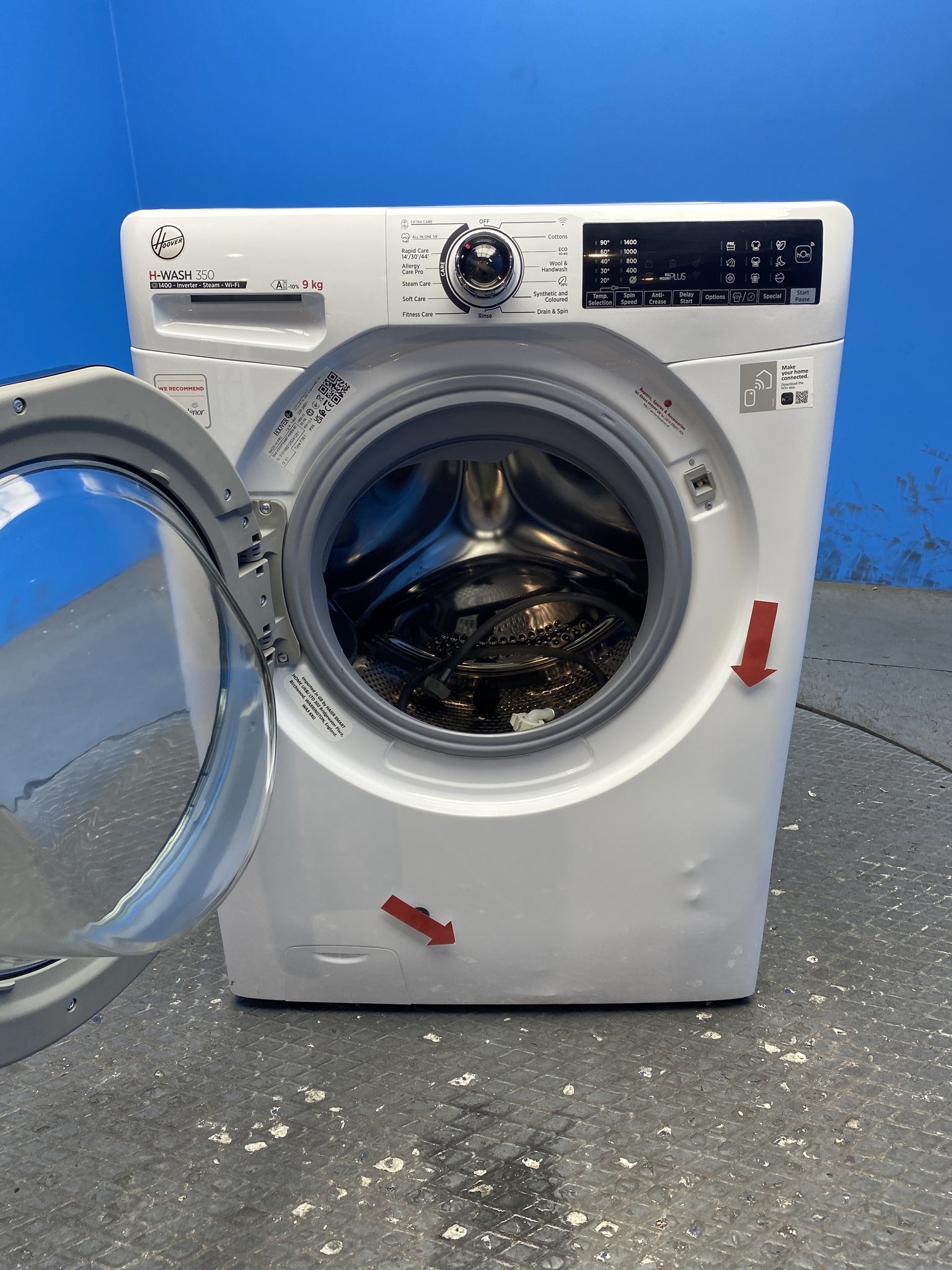 Hoover H3WPS496TAMB6 9kg 1400 Spin Washing Machine