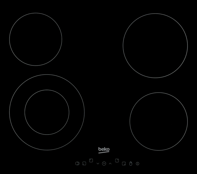 Beko HIC64402T 60cm Ceramic Hob with Touch Controls
