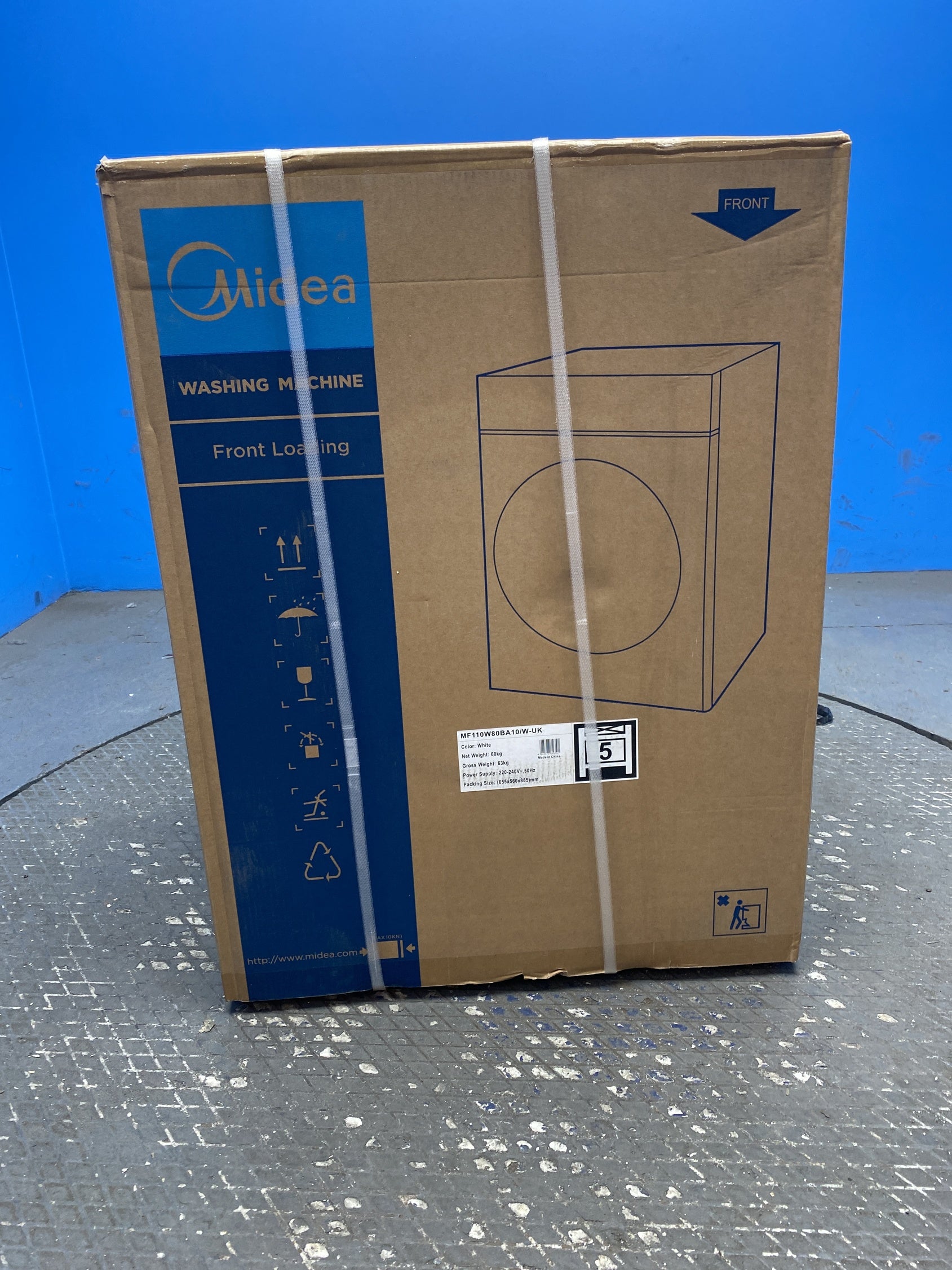 #GRC-158-866 - Midea MF110W80BA10/W 8kg 1400rpm Washing Machine