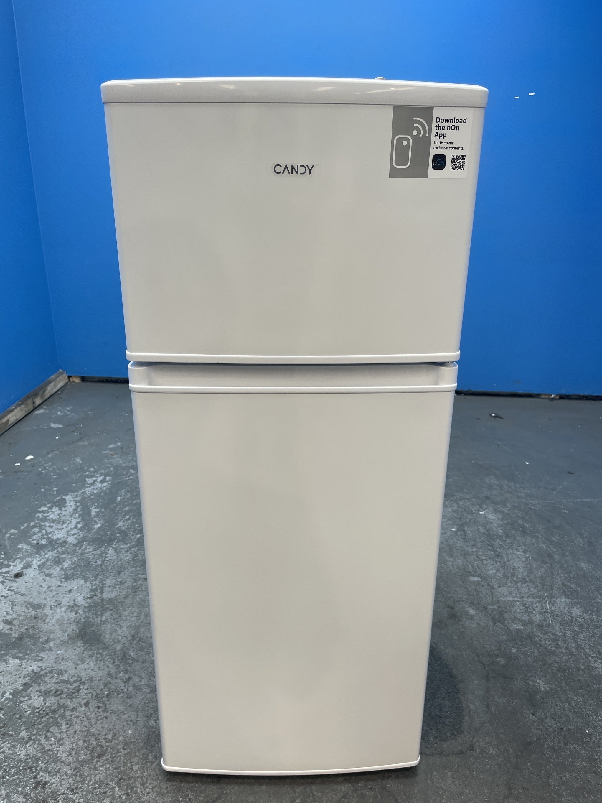 #GRC-158-560 - Candy CDH1S313EWK Slimline 117 Litre Top Mount Fridge Freezer