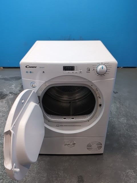 #GRC-162-768 - Candy Smart 8kg Condenser Tumble Dryer – Sensor Drying, White, B Energy Rating