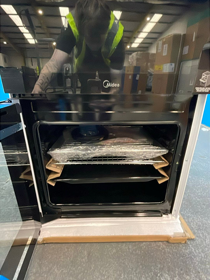 #GRC-162-506 - Midea MFO24EME4R118-WH Double Oven Electric Cooker Ceramic Hob