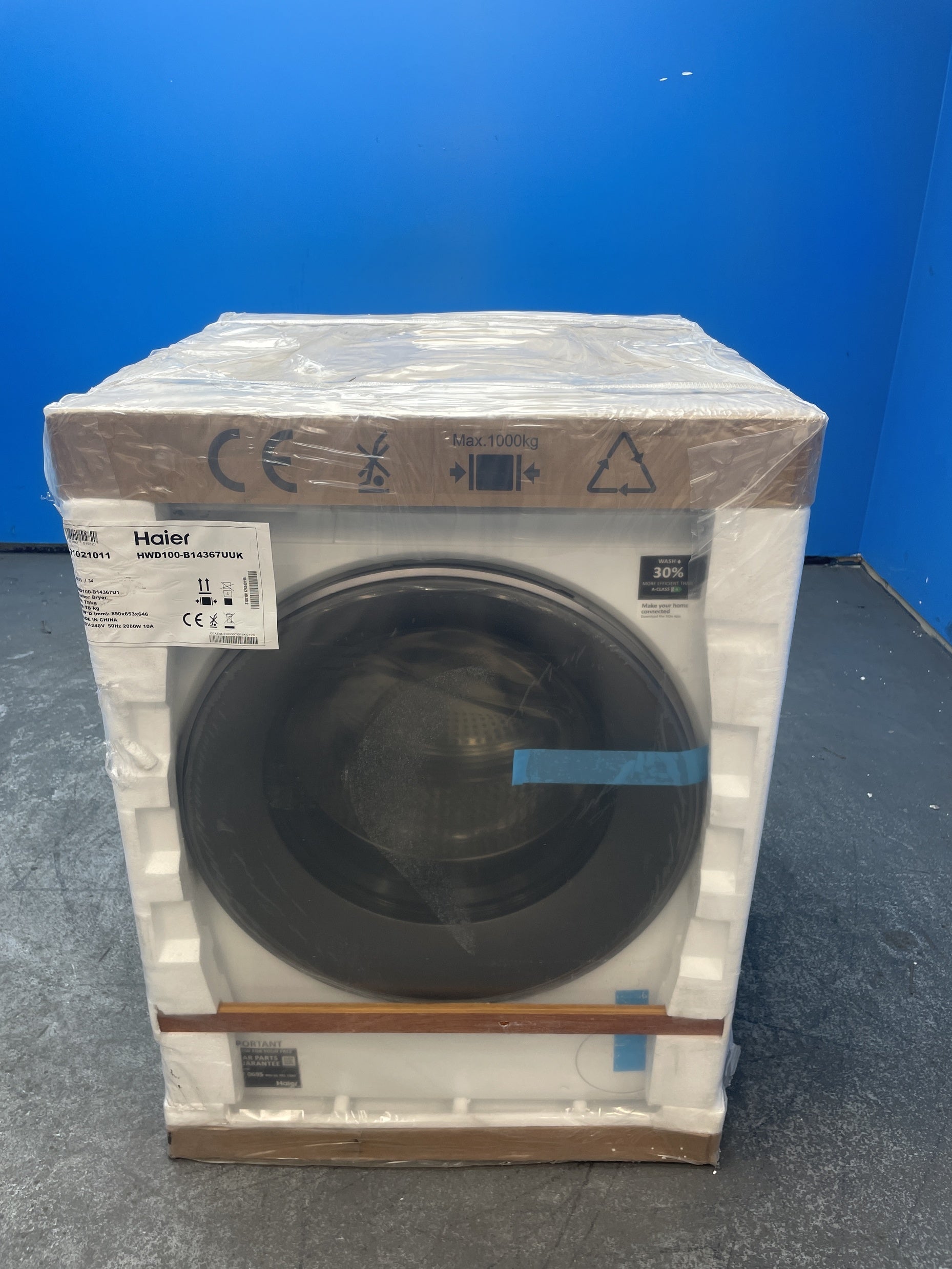 #GRC-162-632 - Haier X Series 7 HWD100-B14367U1 10/6kg 1400rpm Washer Dryer