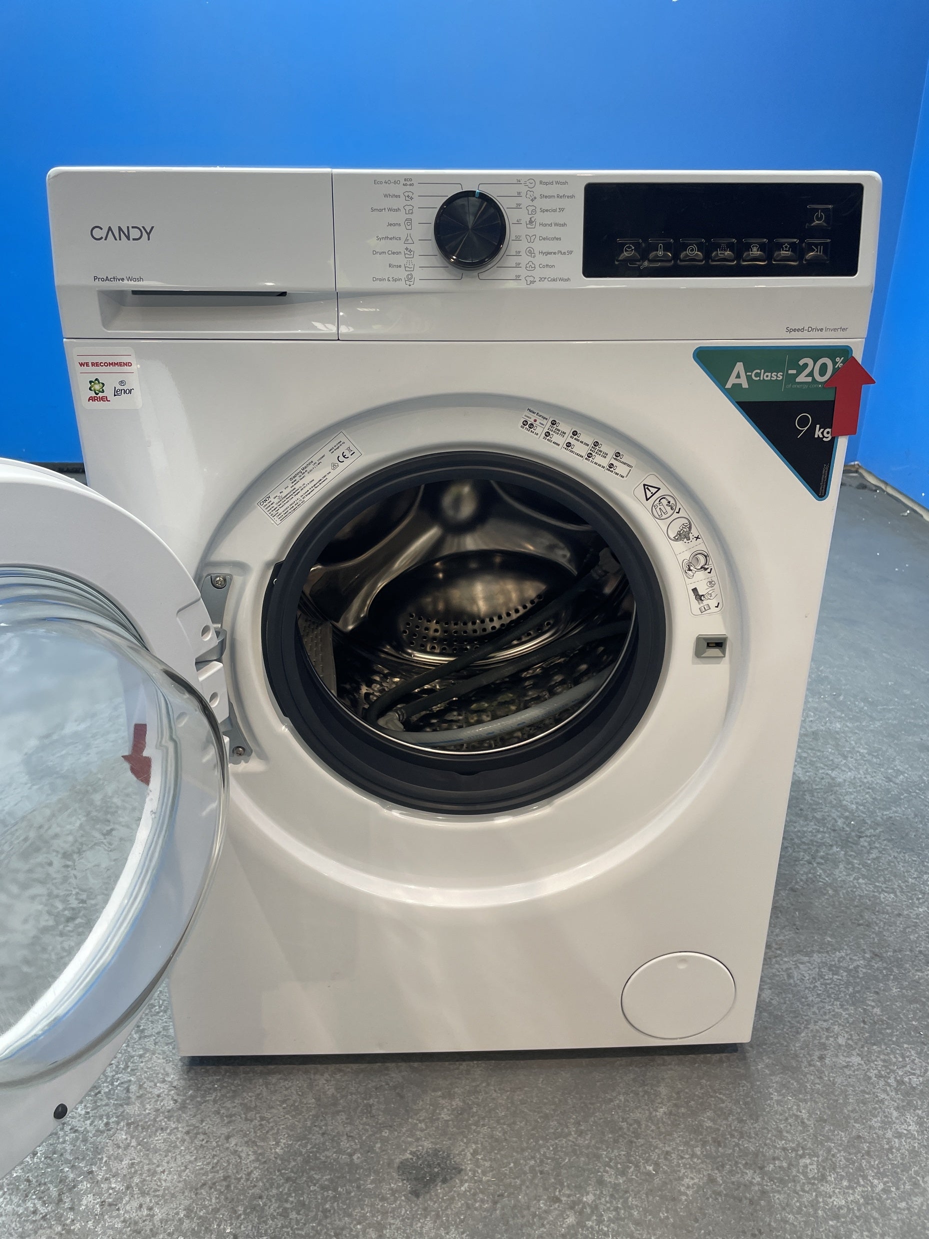 #GRC-158-375 - Candy Quick Pro GD 498-80 9kg 1400rpm Washing Machine