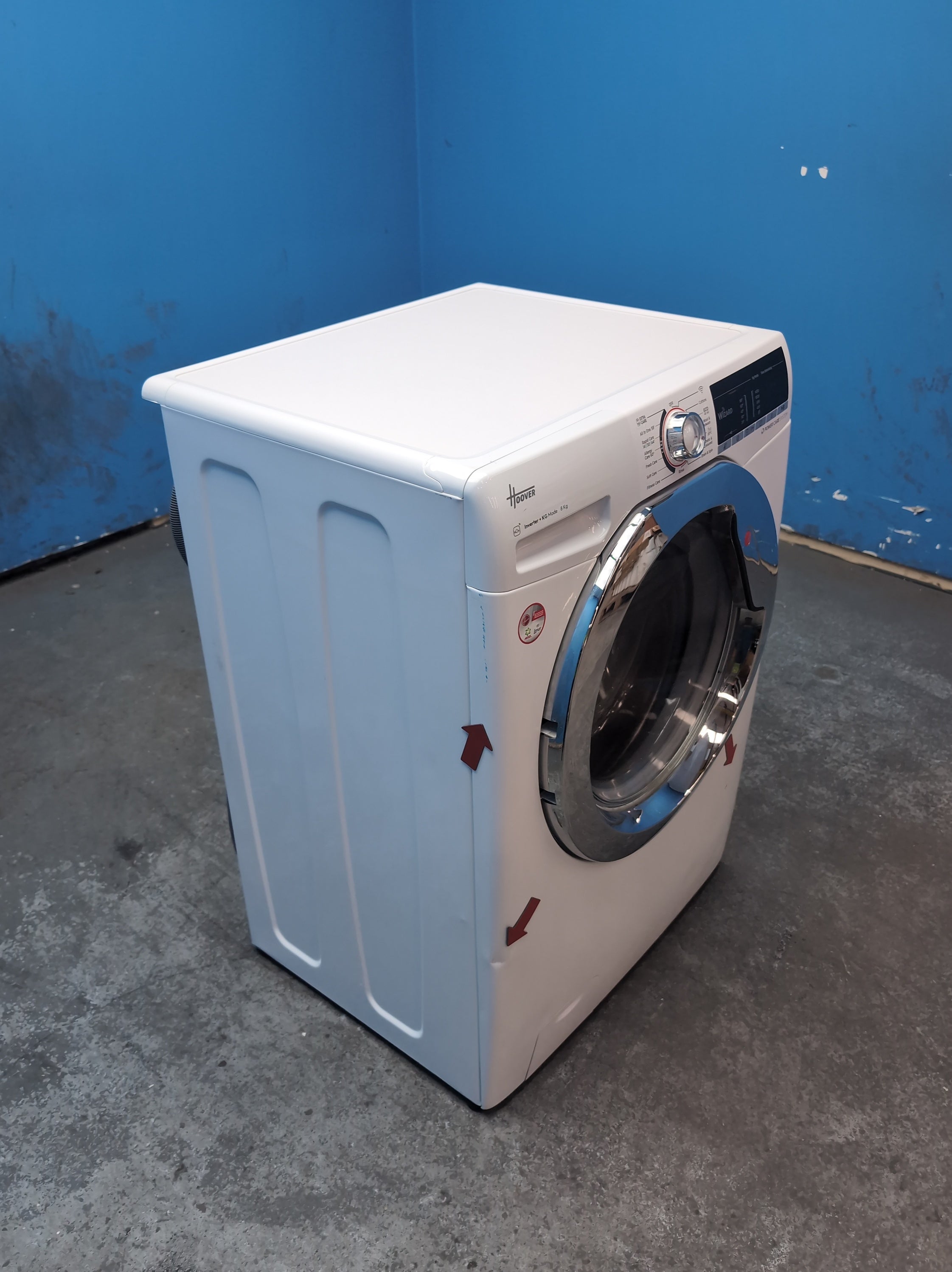 #GRC-164-364 - Hoover H-WASH 300 9kg 1400rpm Washing Machine – NFC Connectivity, Steam Cycles, White