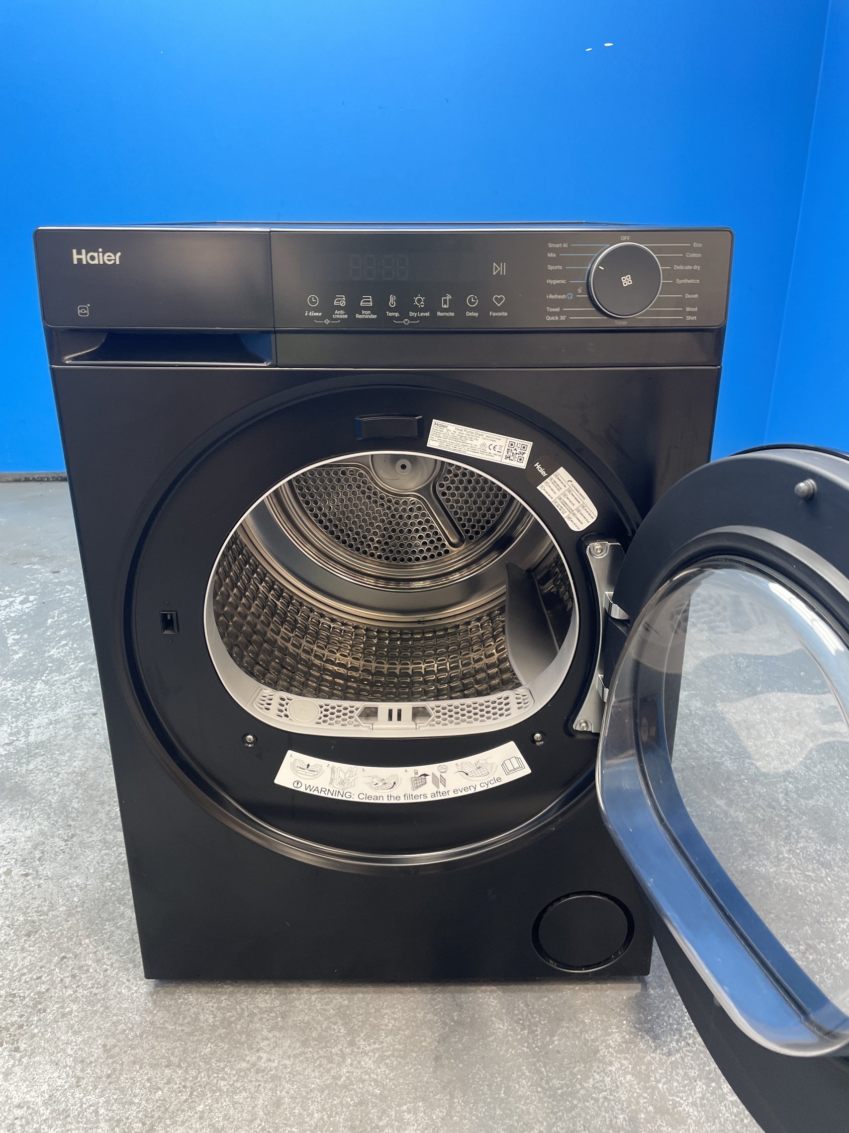 #GRC-160-222 - Haier HD90-D357BU1-UK X Series 5 9kg Heat Pump Tumble Dryer