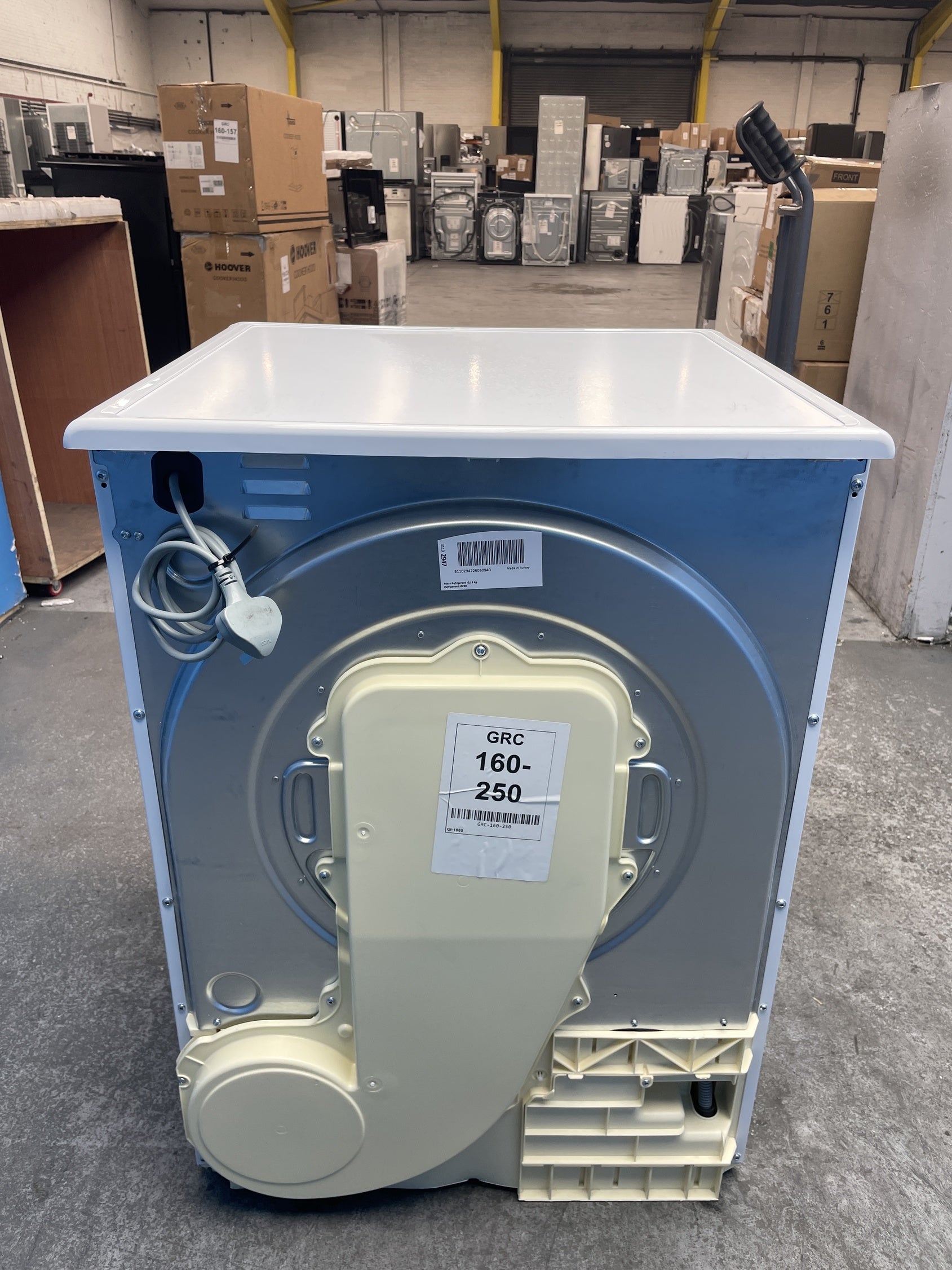 #GRC-160-250 - Hoover 9kg Heat Pump Tumble Dryer – WiFi Connected, White, D Energy Rating