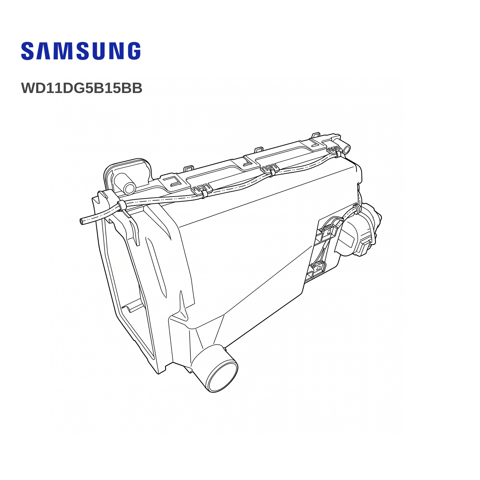 Samsung WD11DG5B15BB Dispenser Housing - Renew 2 U