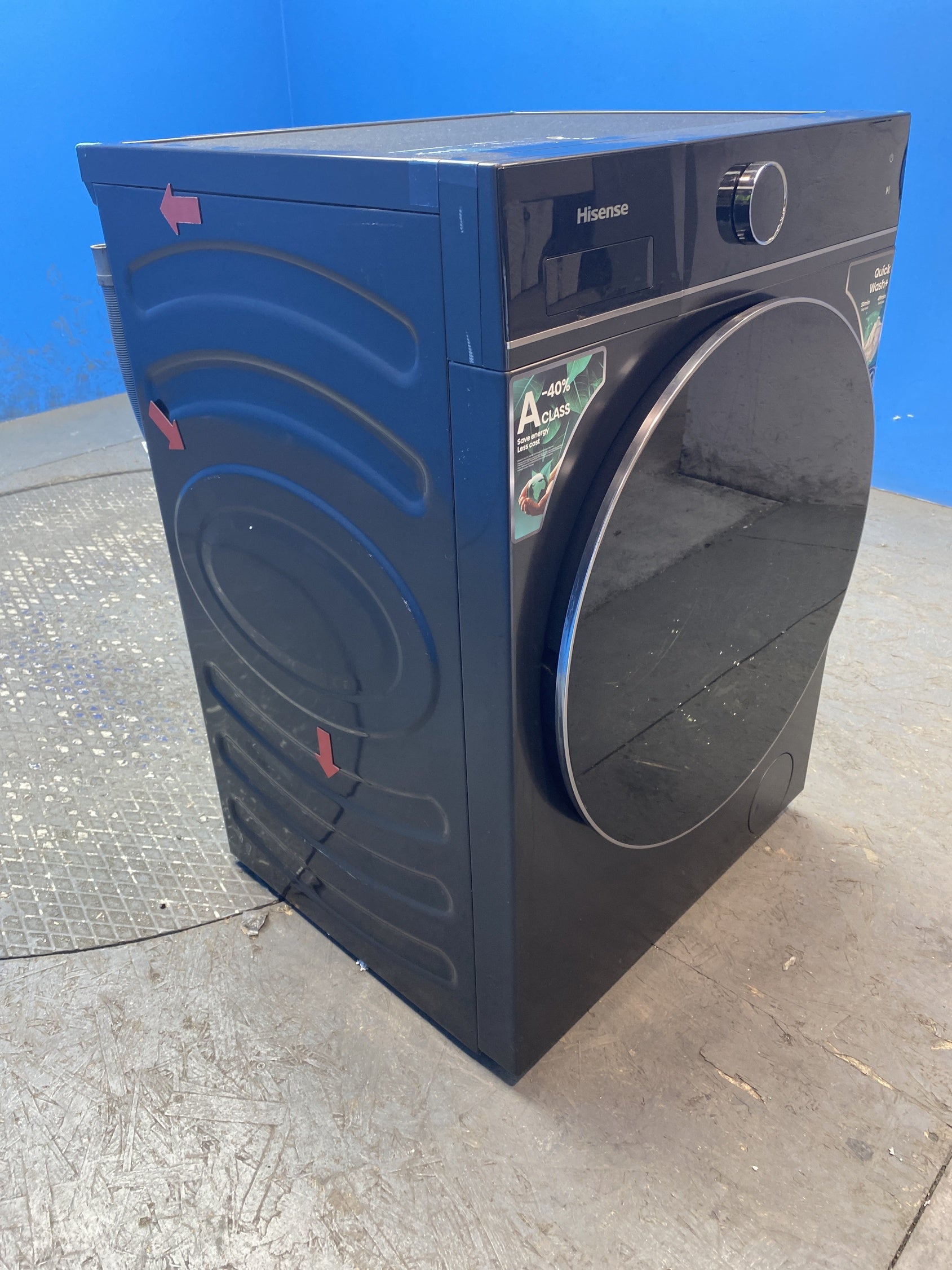 #GRC-157-220 - Hisense WF5I1045BBQ KitchenFit 5i 10.5 kg WiFi Washing Machine