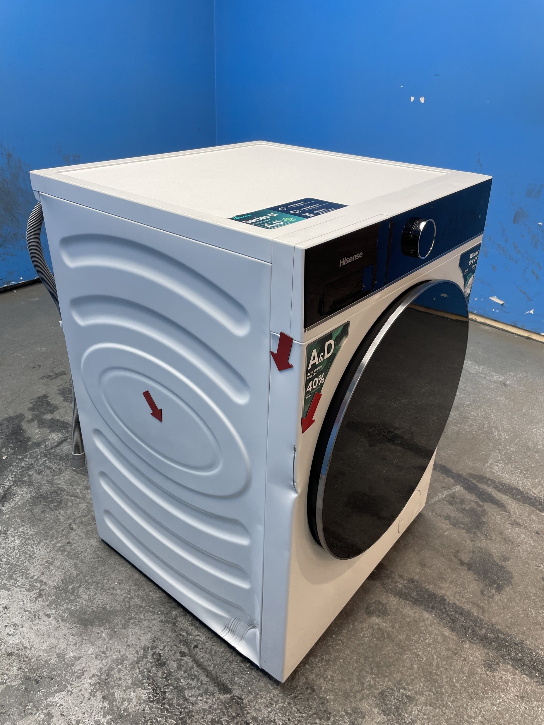 #GRC-158-027 - Hisense WD5I1245BWR 5i Series 12/8kg 1400rpm Washer Dryer