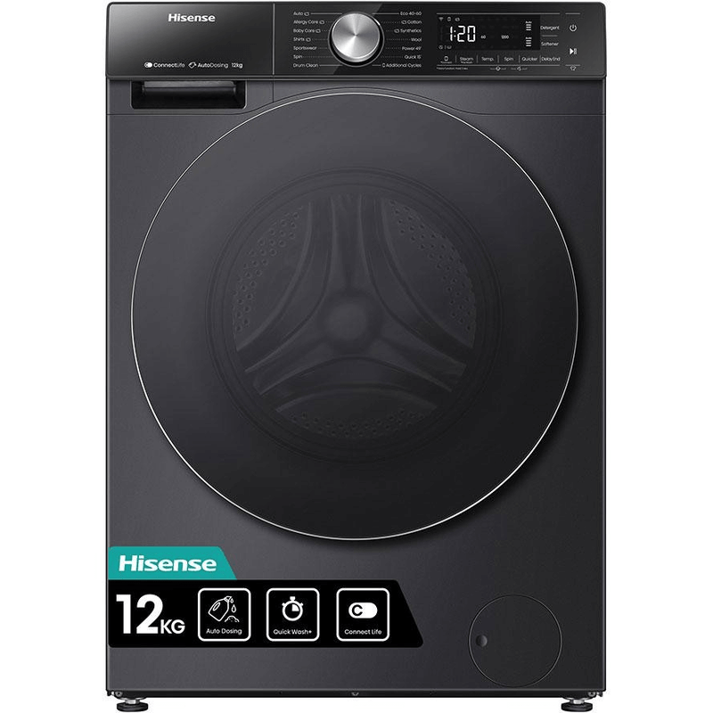 Hisense WF5S1245BB 12kg 1400 Spin Washing Machine