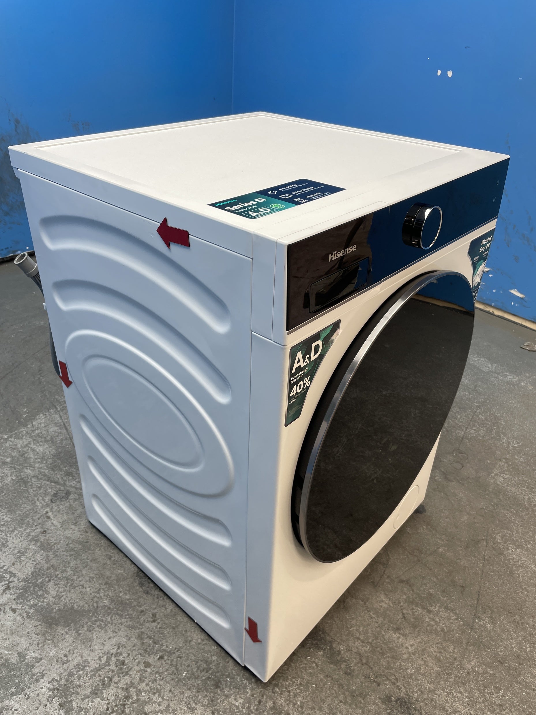 #GRC-159-655 - Hisense WD5I1245BWR 5i Series 12/8kg 1400rpm Washer Dryer