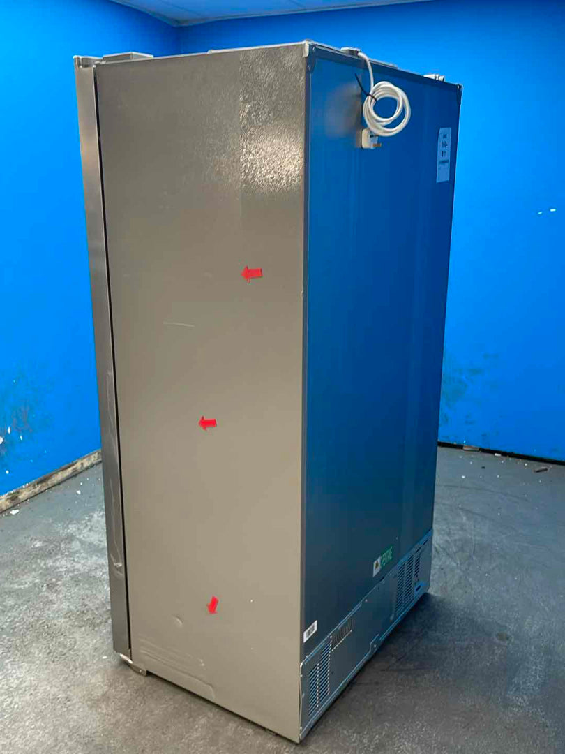 #GRC-160-811 - Hoover H-FRIDGE 700 HOSS3T918EIXK American Side by Side Fridge Freezer