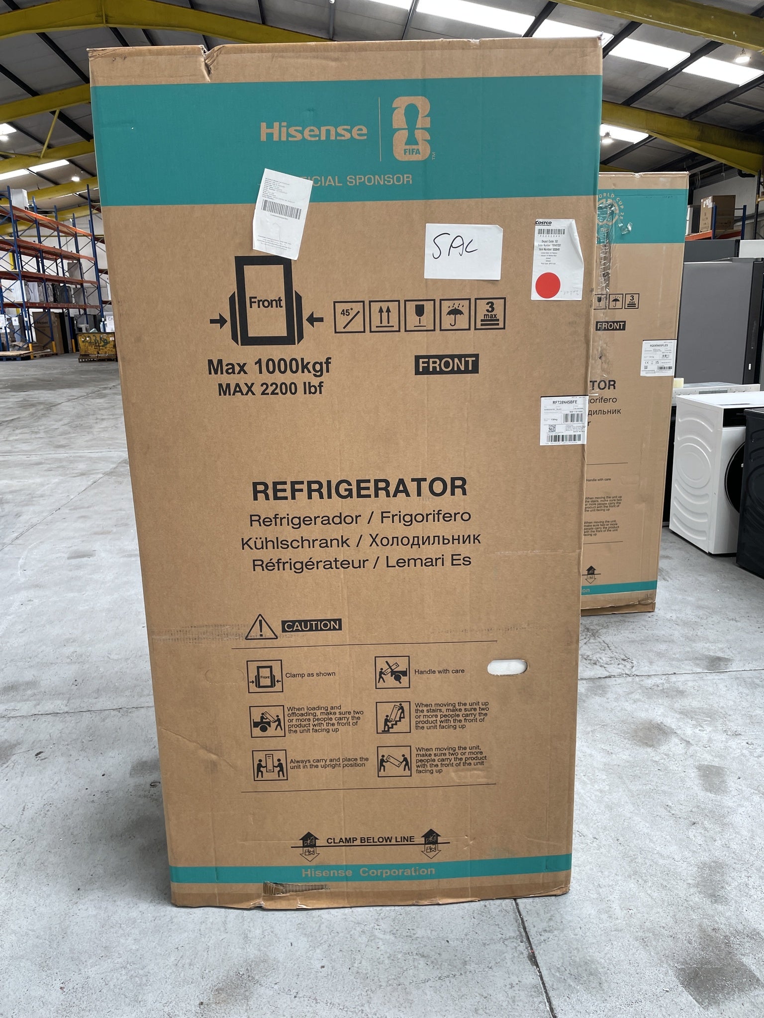 #GRC-157-214 - Hisense RF728N4SBFE PureFlat French Door Fridge Freezer