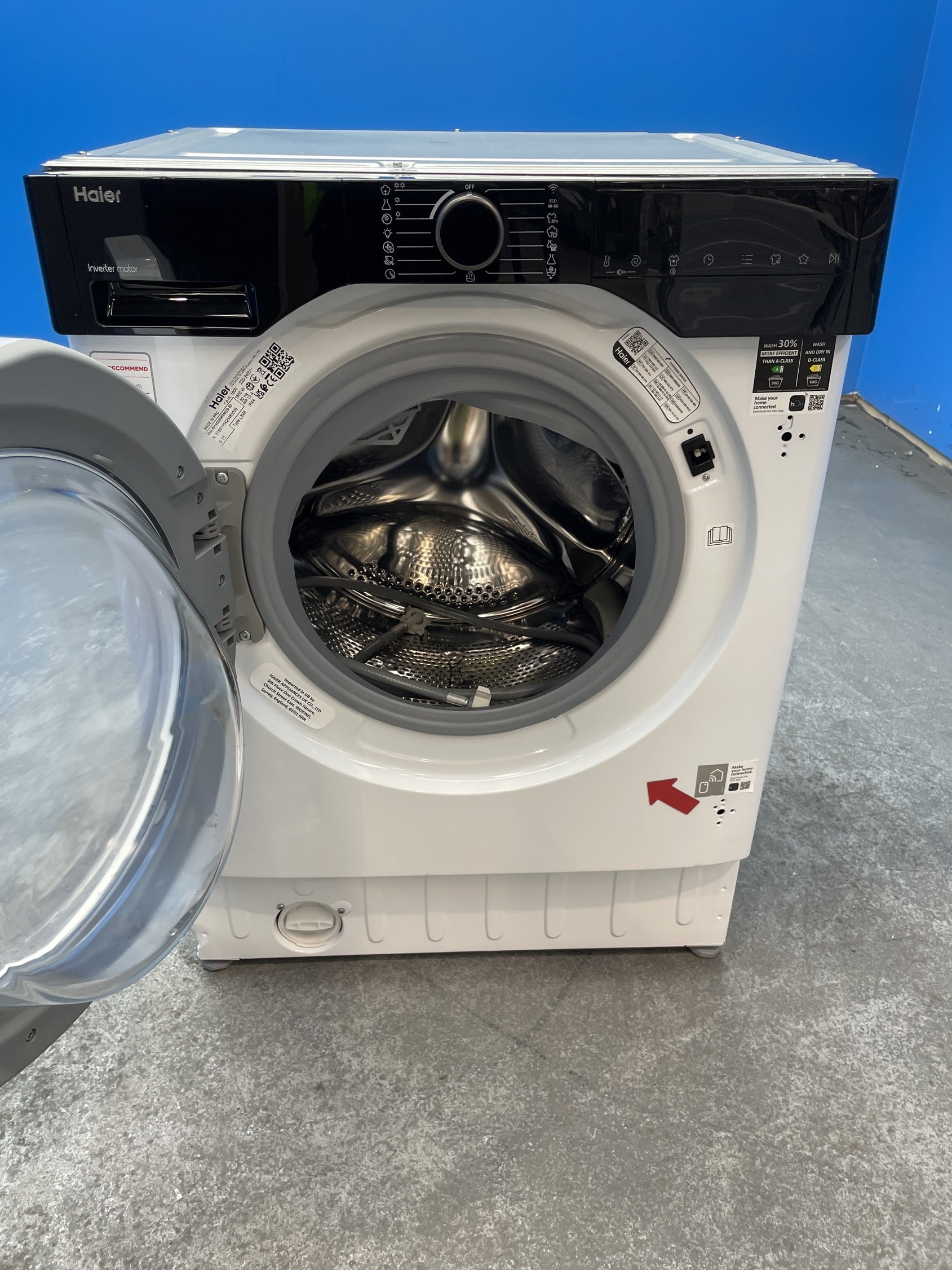 #GRC-157-733 - Haier Series 6 BHA6S696M6D9-80 Built-in 9/6kg 1600rpm Washer Dryer