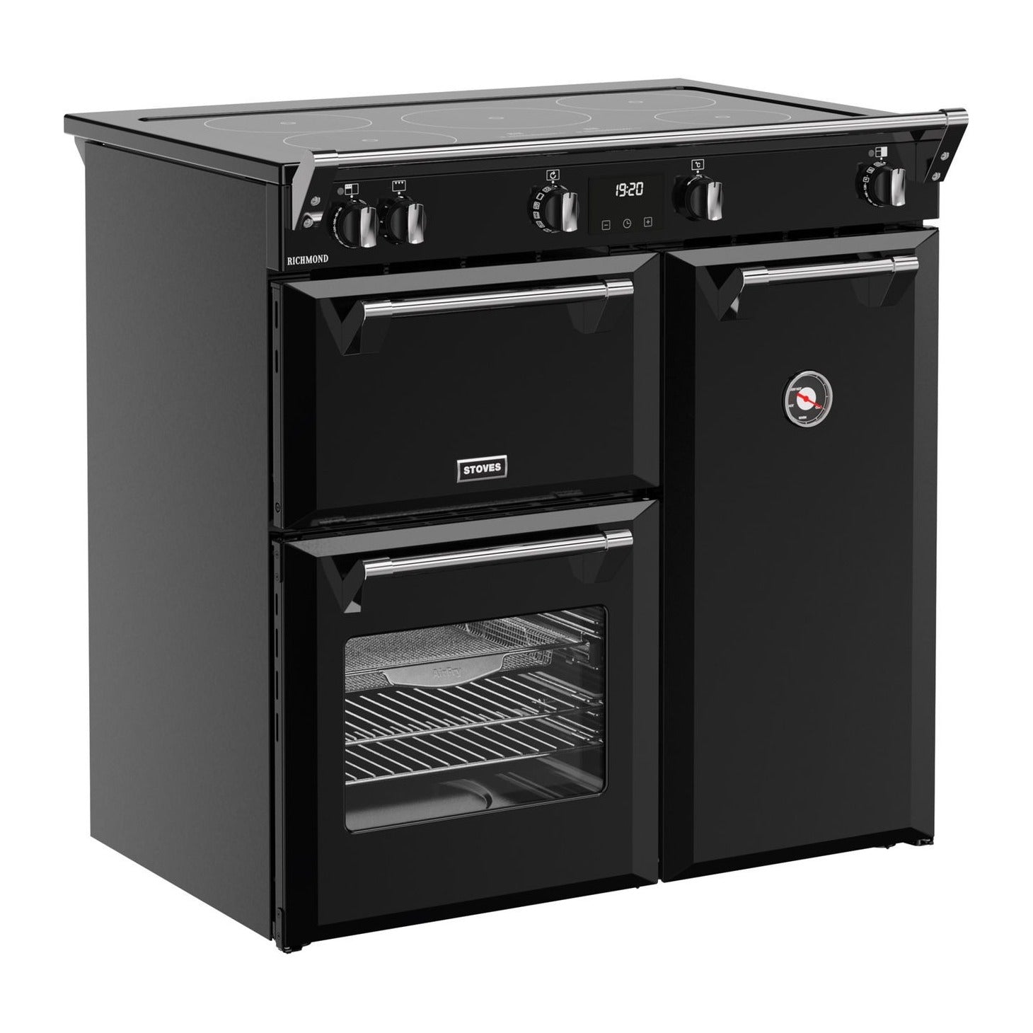 Stoves Richmond 90cm Induction Range Cooker – 174L Capacity, AirFry, Black – Renew 2 U