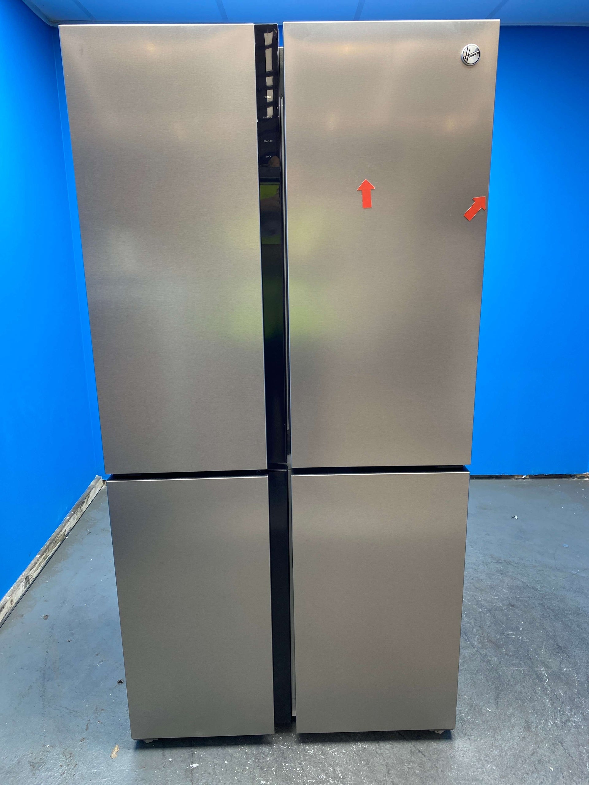 Hoover HSC918ENXK 567L No Frost American Style Fridge Freezer