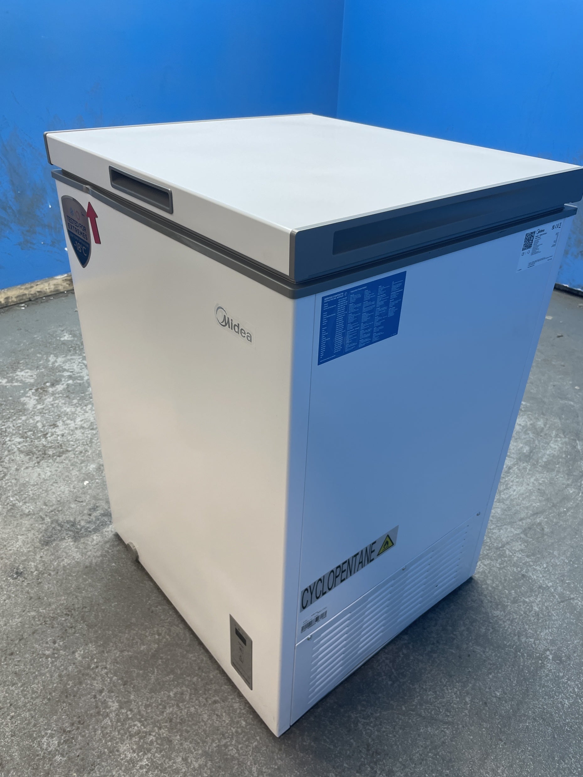 #GRC-158-750 - Midea MDRC211FZE01 143 Litre Capacity Static Chest Freezer
