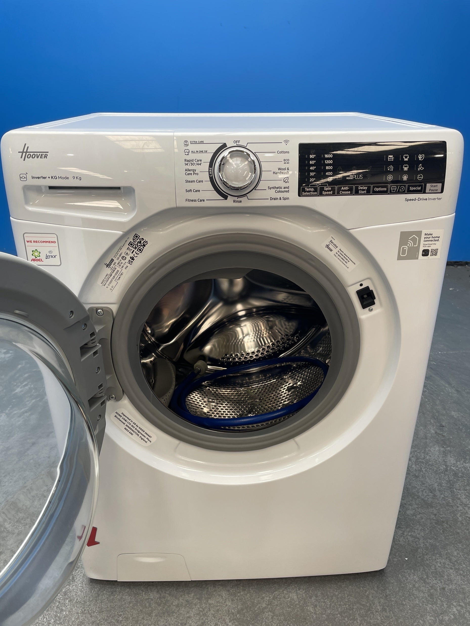 #GRC-159-600 - Hoover H-WASH 350 H3WPS696TAM6-80 9kg 1600rpm Washing Machine
