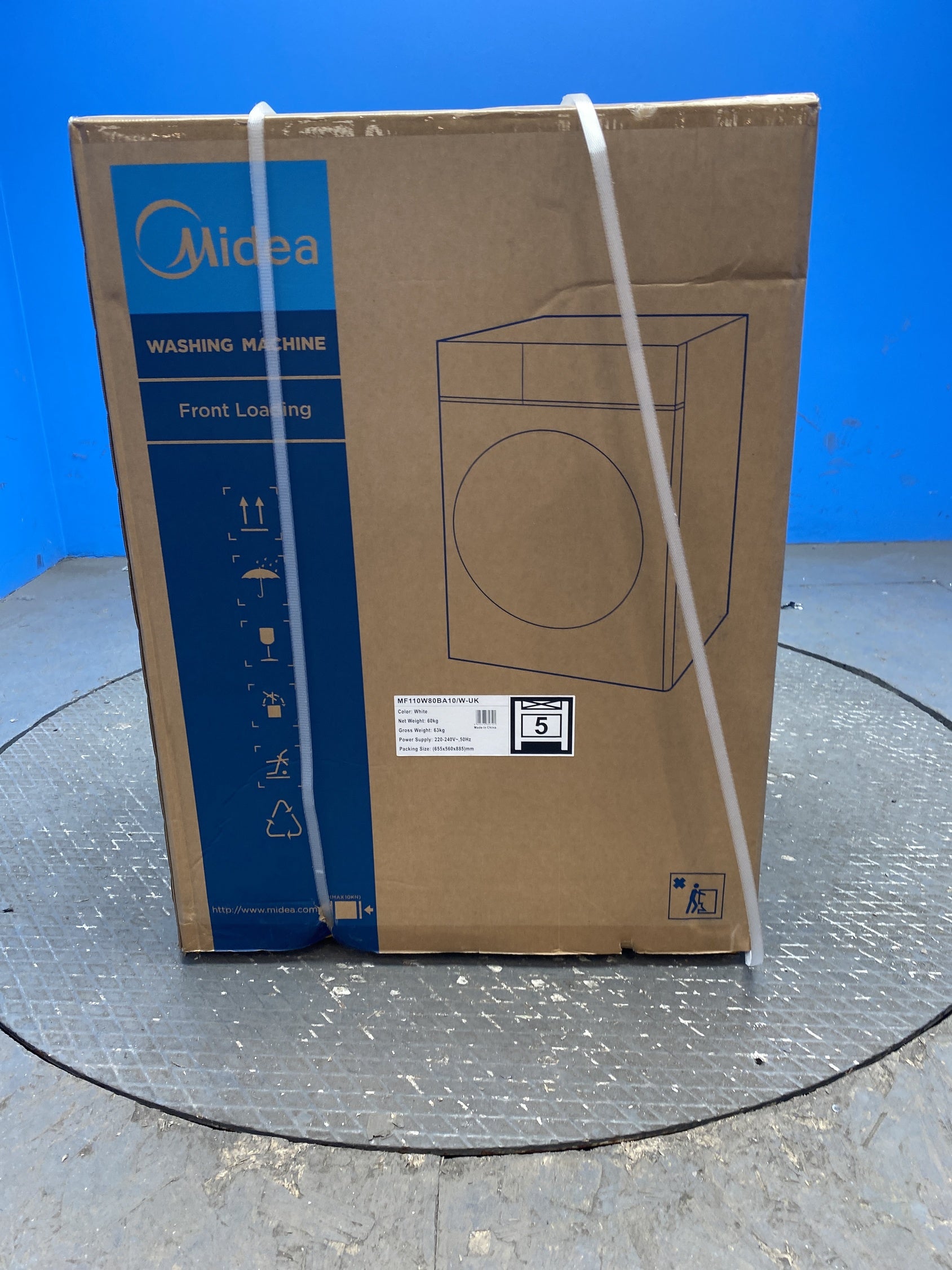 #GRC-158-873 - Midea MF110W80BA10/W 8kg 1400rpm Washing Machine