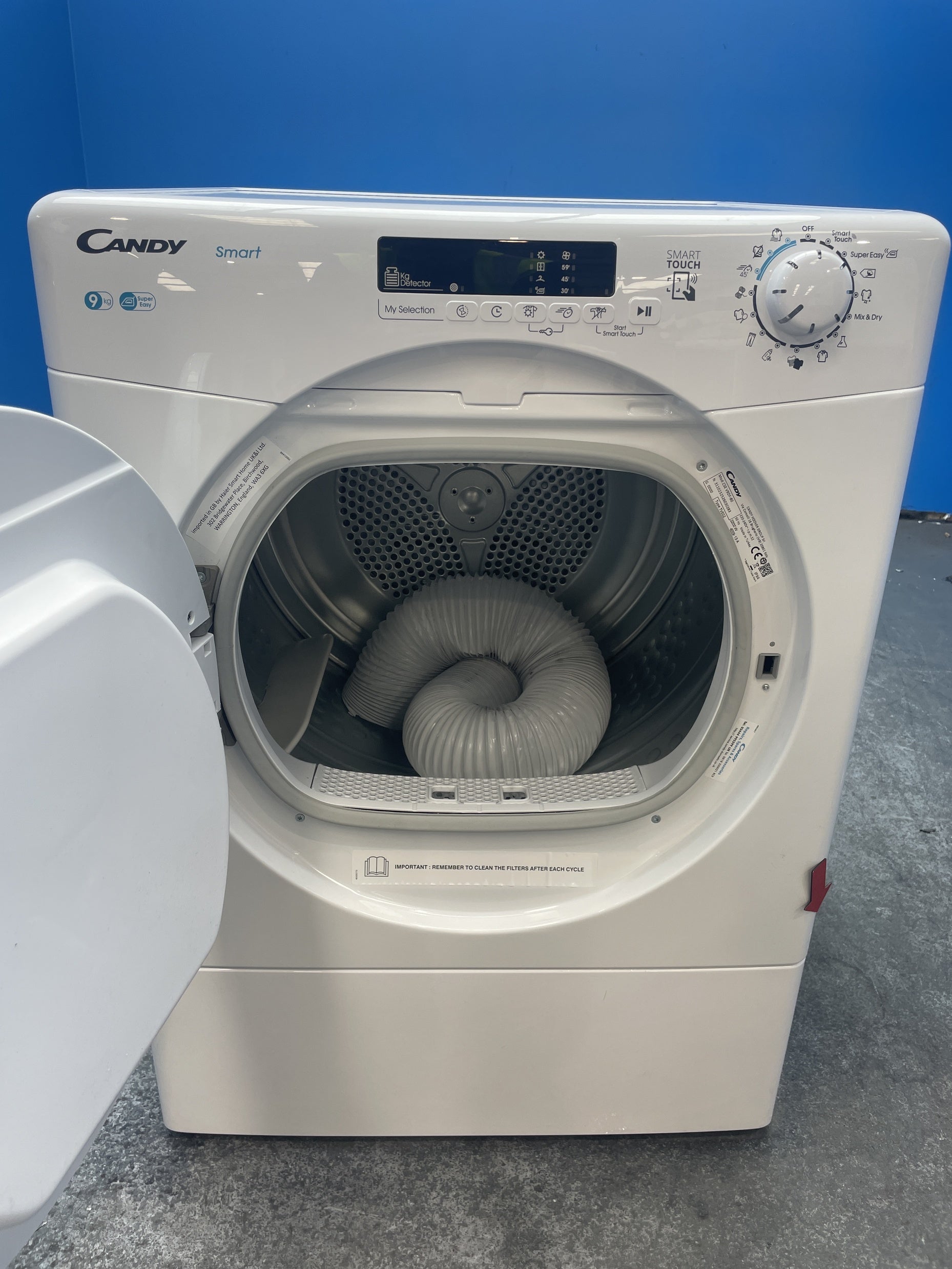 #GRC-158-547 - Candy CSE V9DF-80 9kg Vented Smart Tumble Dryer