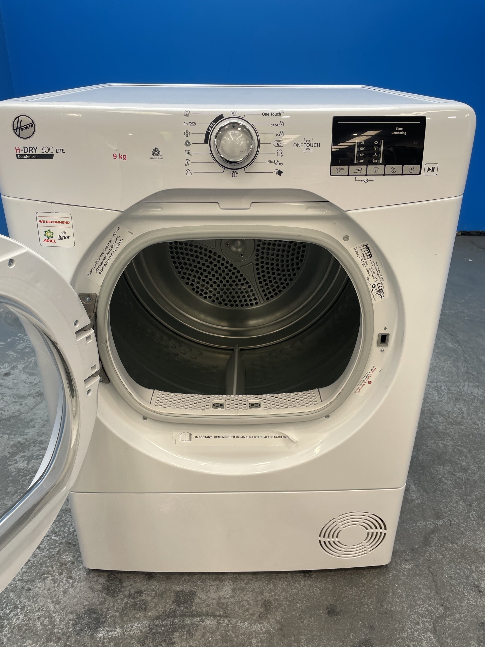 #GRC-145-031 - Hoover H-DRY 300 HLE C9DG 9kg Condenser Tumble Dryer
