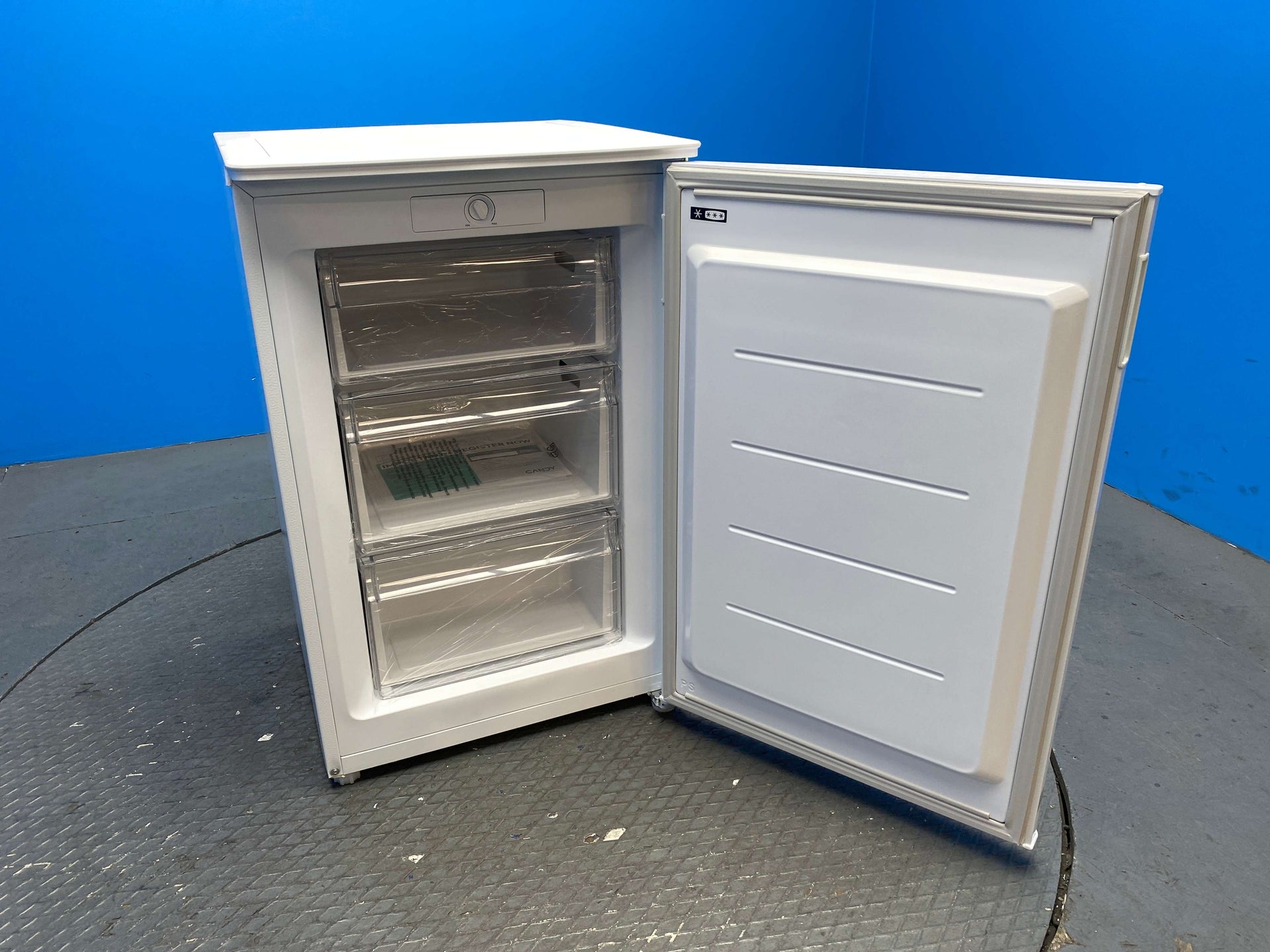 Candy CUQS58EWK 85 Litre Undercounter Freezer