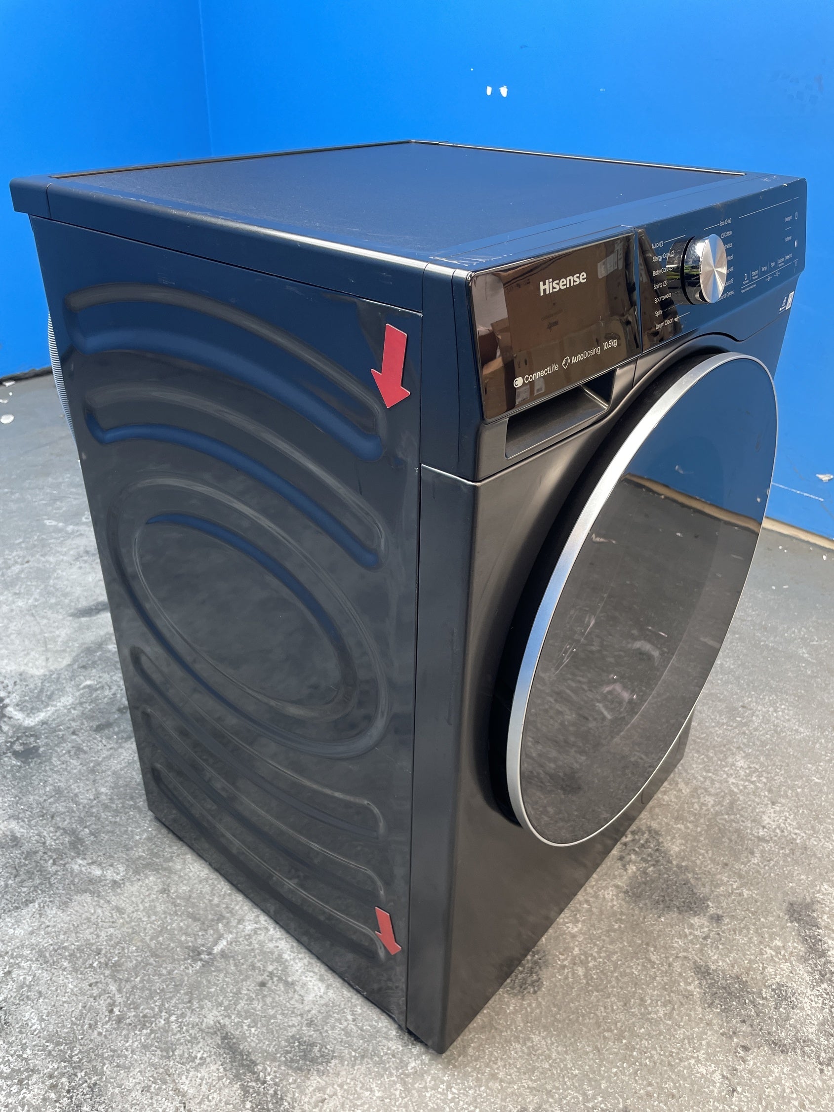 #GRC-158-099 - Hisense WF5S1045BB 10.5kg 1400 Spin Washing Machine