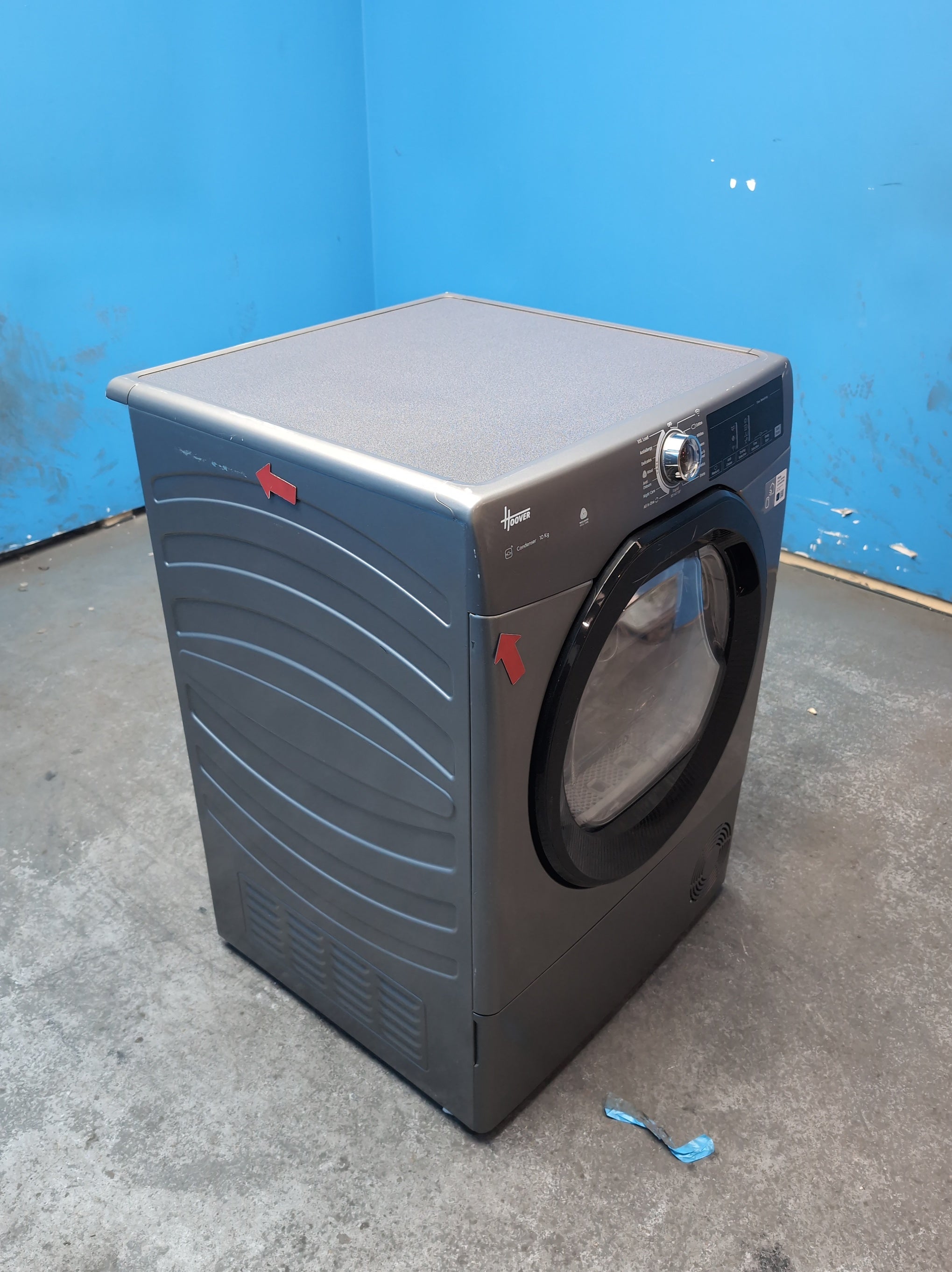 #GRC-163-688 - Hoover 10kg Condenser Tumble Dryer – WiFi Connected, Grey, B Energy Rating