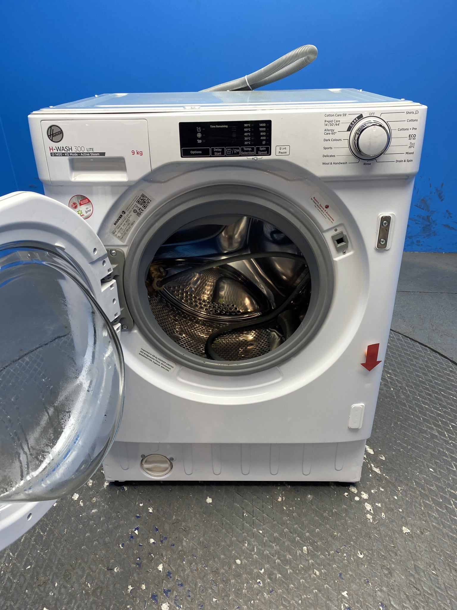 Hoover HBWS49D1W4 Integrated 9kg 1400 Spin Washing Machine