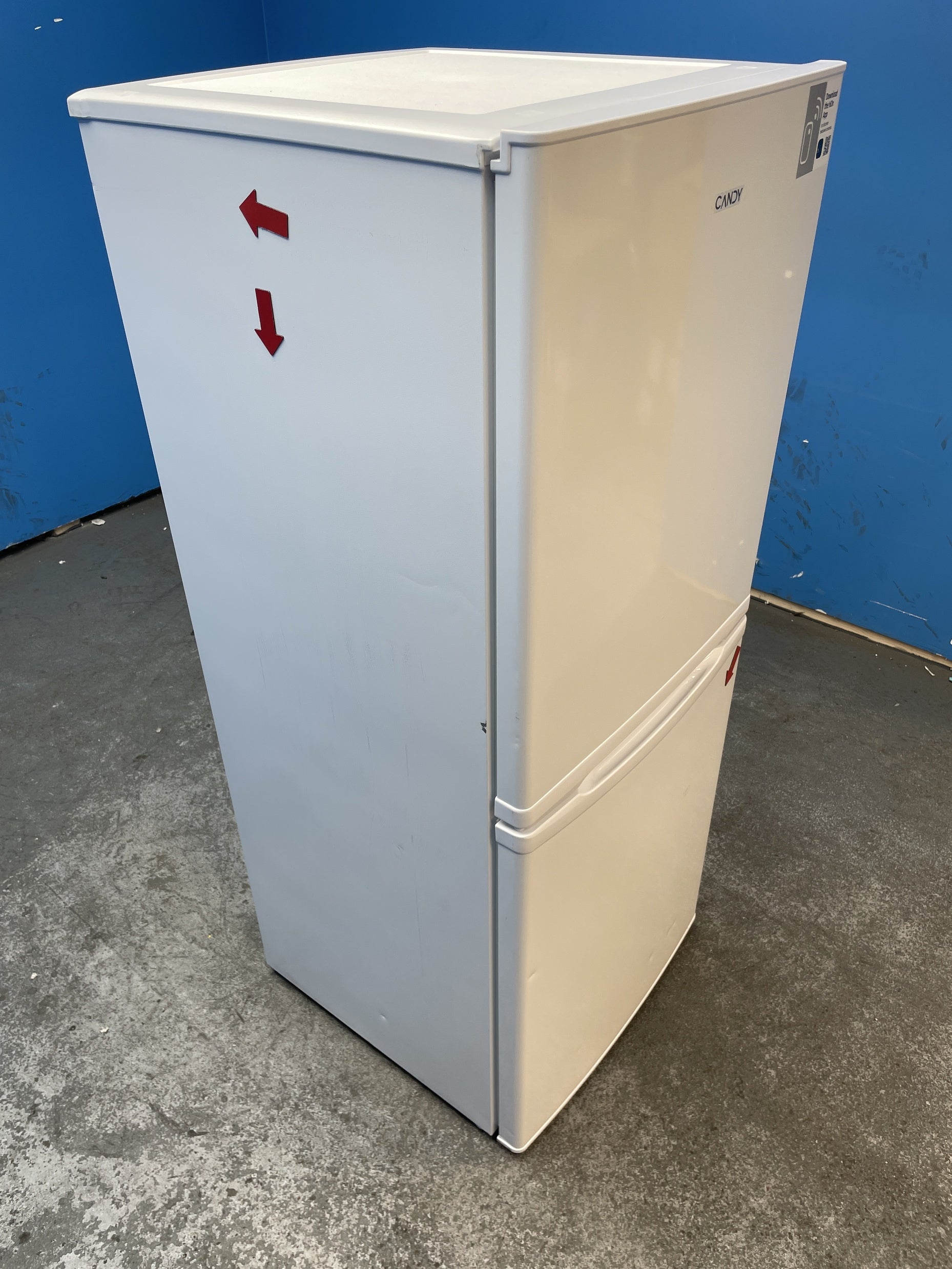 #GRC-155-584 - Candy CCH1S135EWK 55cm 185 Litre Combi Fridge Freezer