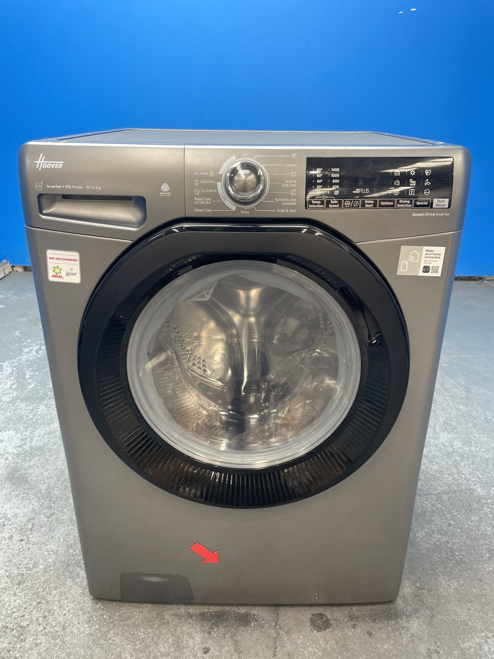 #GRC-159-866 - Hoover H3DPS41066TABR80 10kg / 6kg 1400 Spin Washer Dryer