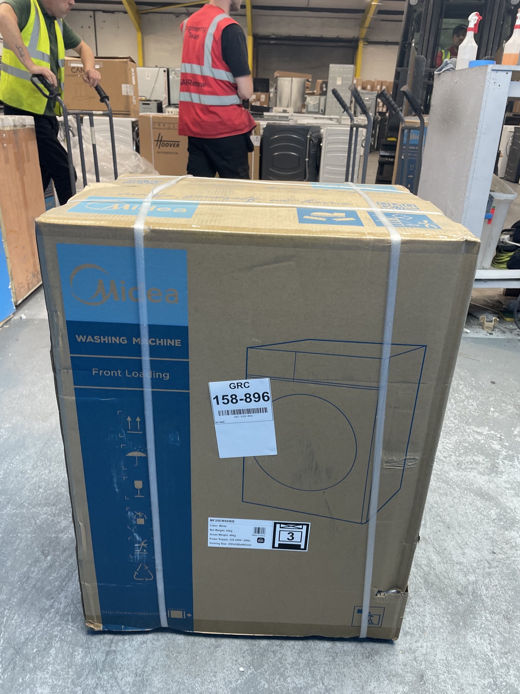 #GRC-158-896 - Midea MF20EW80WB Smart 8kg 1400rpm Washing Machine
