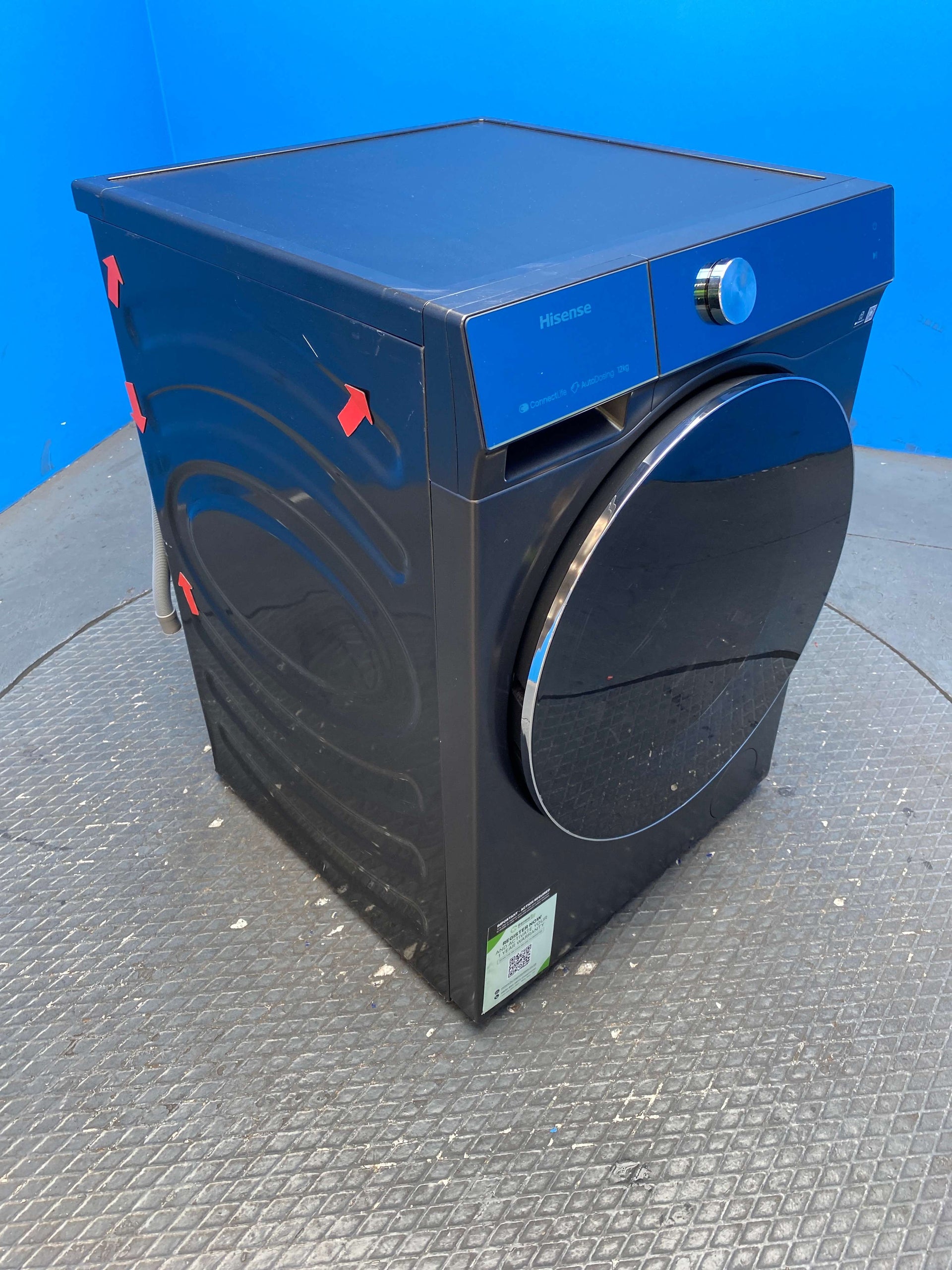 Hisense 7S Series WF7S1247BB 12kg 1400 Spin AI Washing Machine