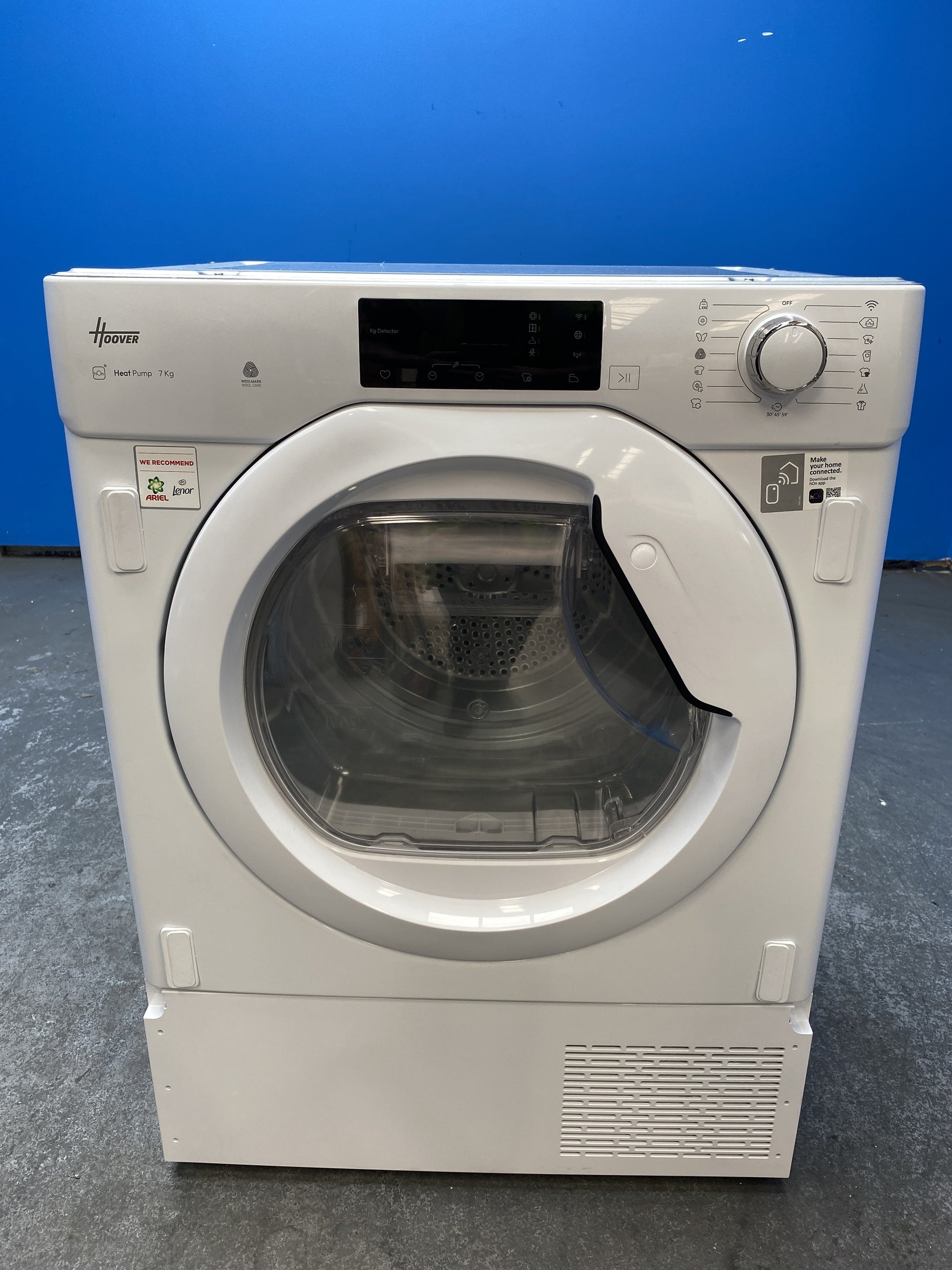 #GRC-160-020 - Hoover BATD H7A1TE-80 Integrated WiFi 7kg Heat Pump Tumble Dryer