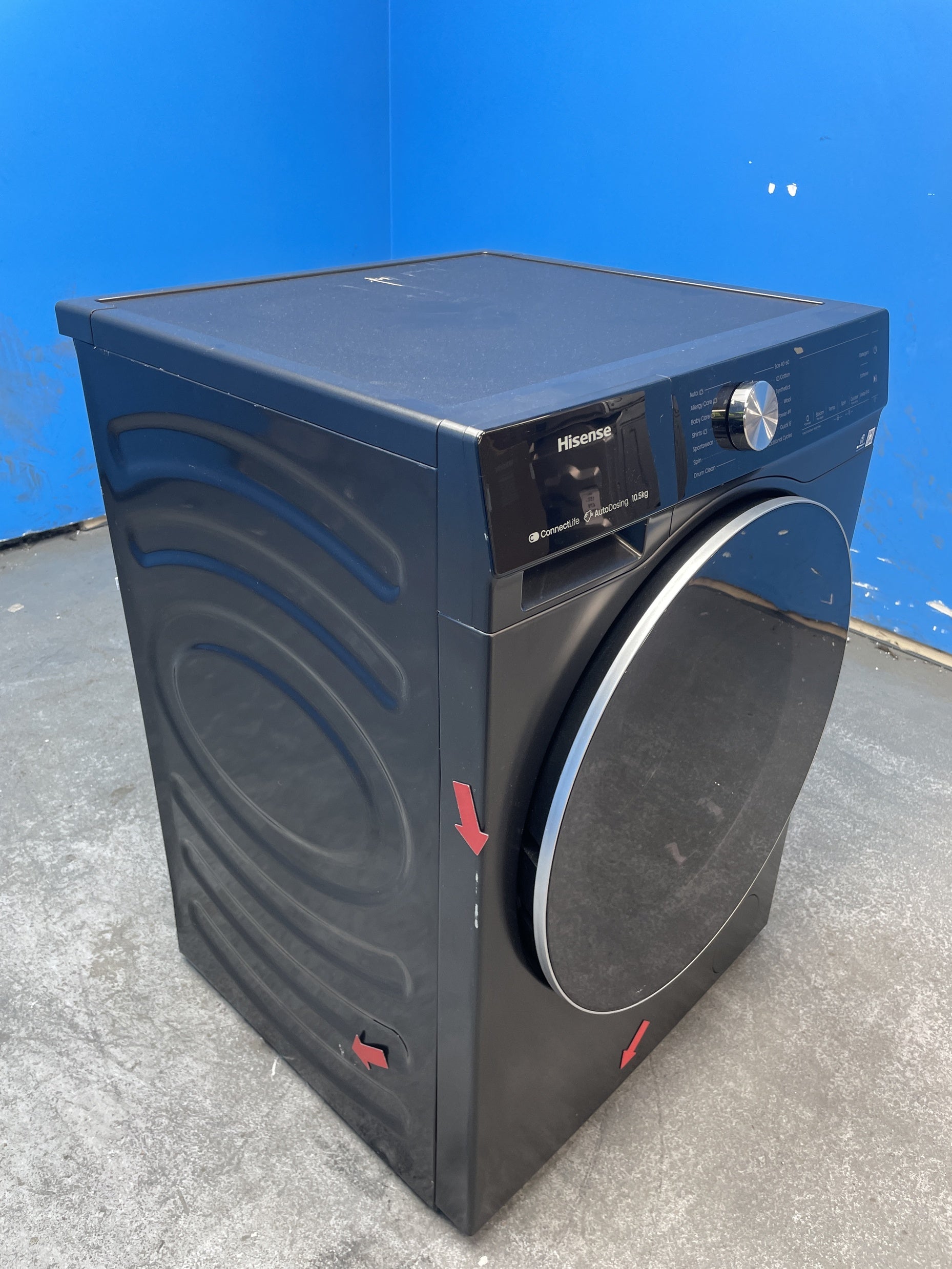 #GRC-157-457 - Hisense WF5S1045BB 10.5kg 1400 Spin Washing Machine