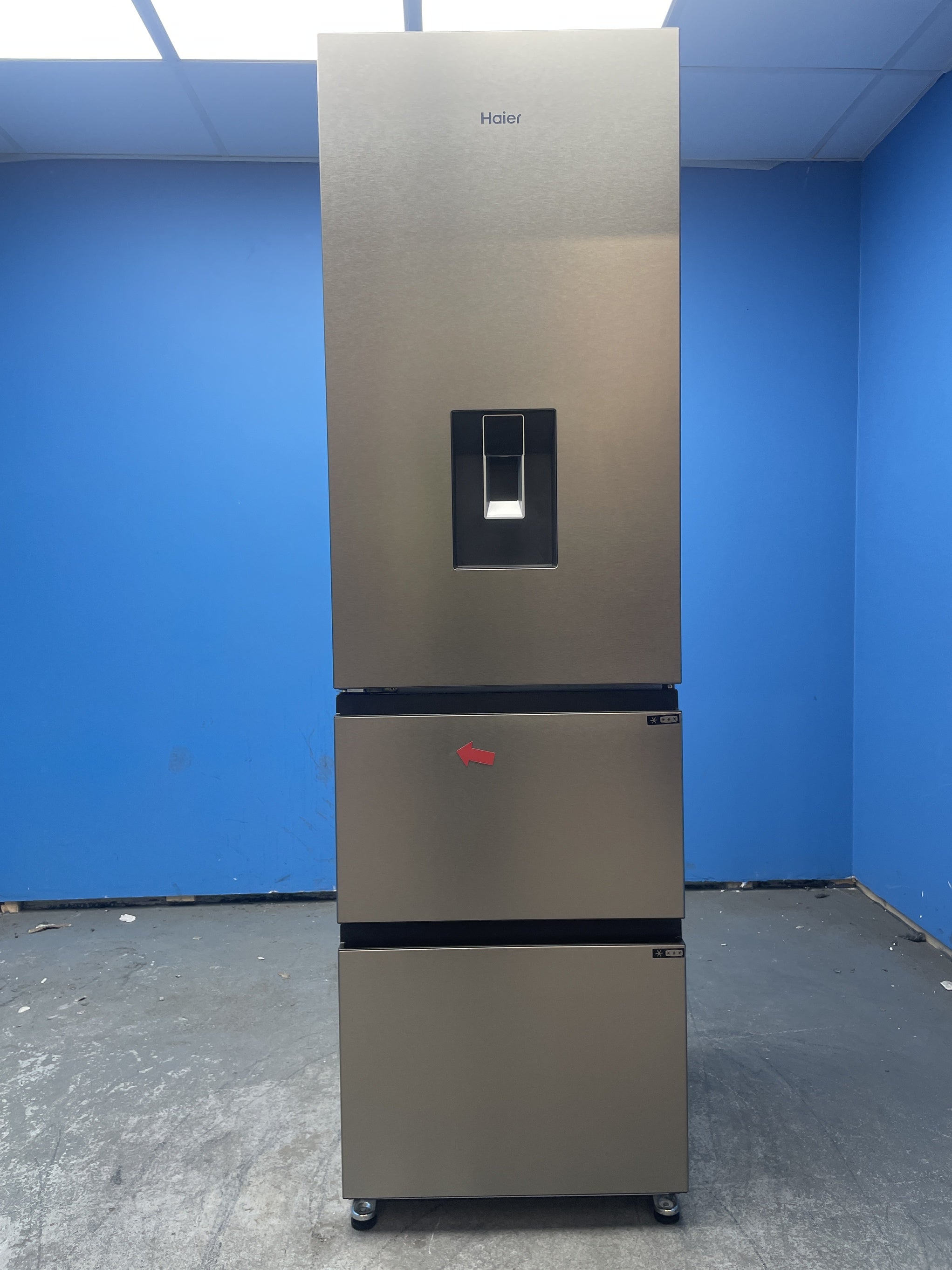 #GRC-159-540 - Haier 3D Combi Series 3 HTR3518EWMXK 60/40 Fridge Freezer