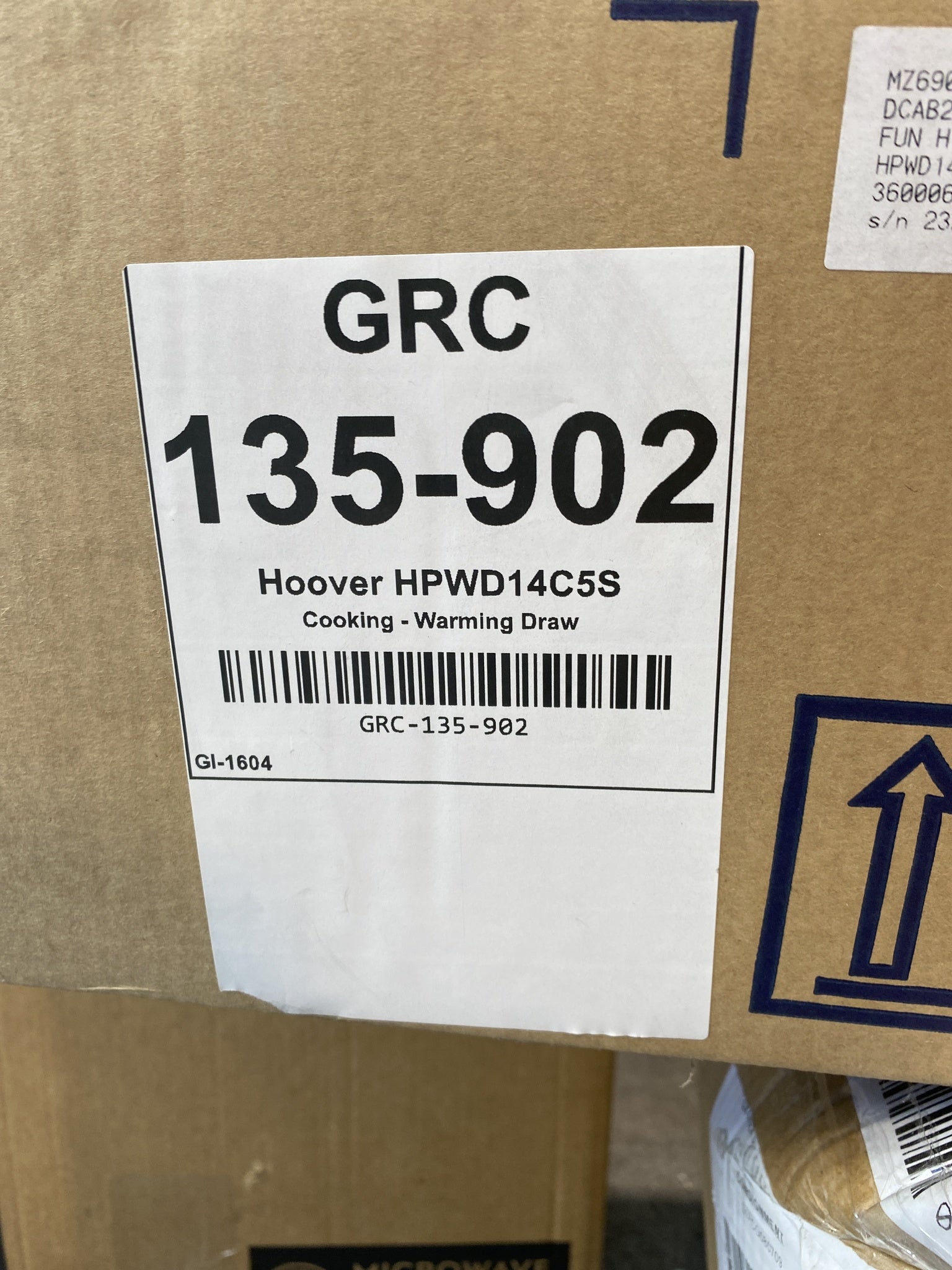 #GRC-135-902 - Hoover H500 HPWD14C5S 14cm Built-in Warming Drawer