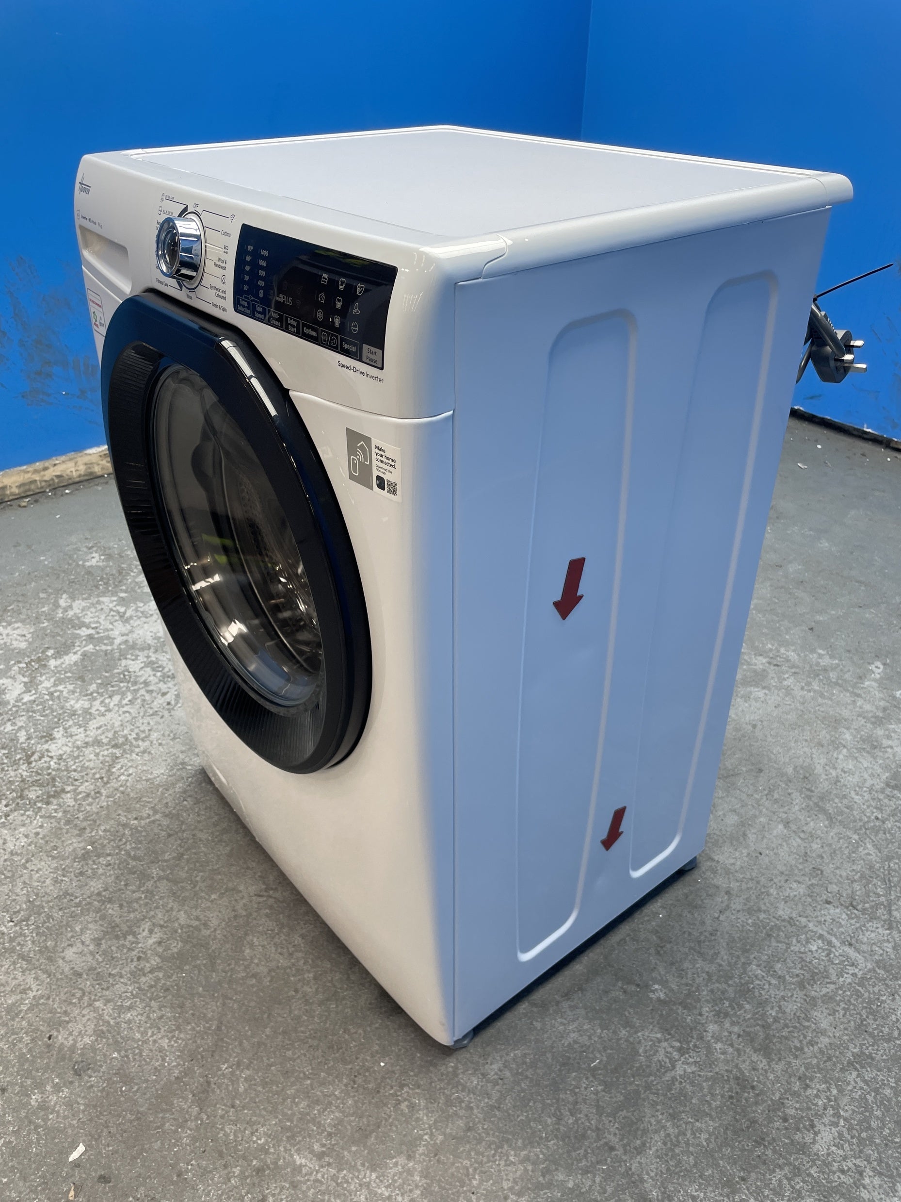 #GRC-155-558 - Hoover H3WPS496TAMB6 9kg 1400 Spin Washing Machine