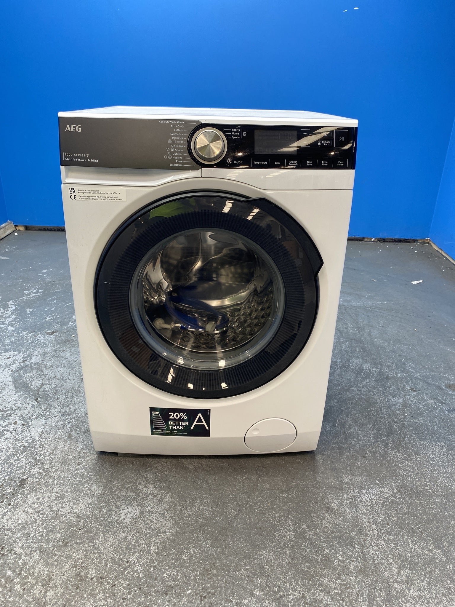 #GRC-155-938 - AEG 9000 Series LFR95146WS AbsoluteCare 10kg 1400rpm Washing Machine