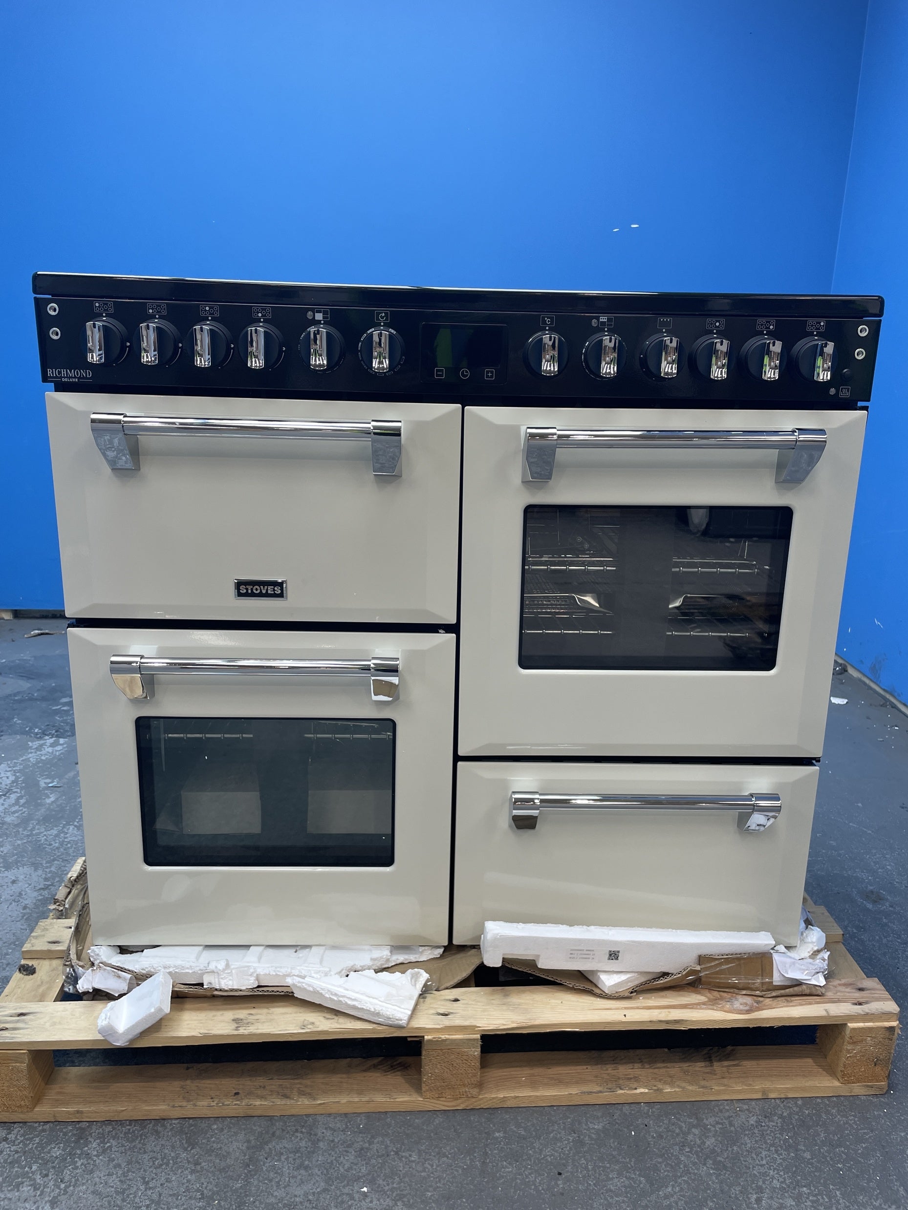 #GRC-159-415 - Stoves Richmond Deluxe 100cm Quad Oven Dual Fuel Range Cooker