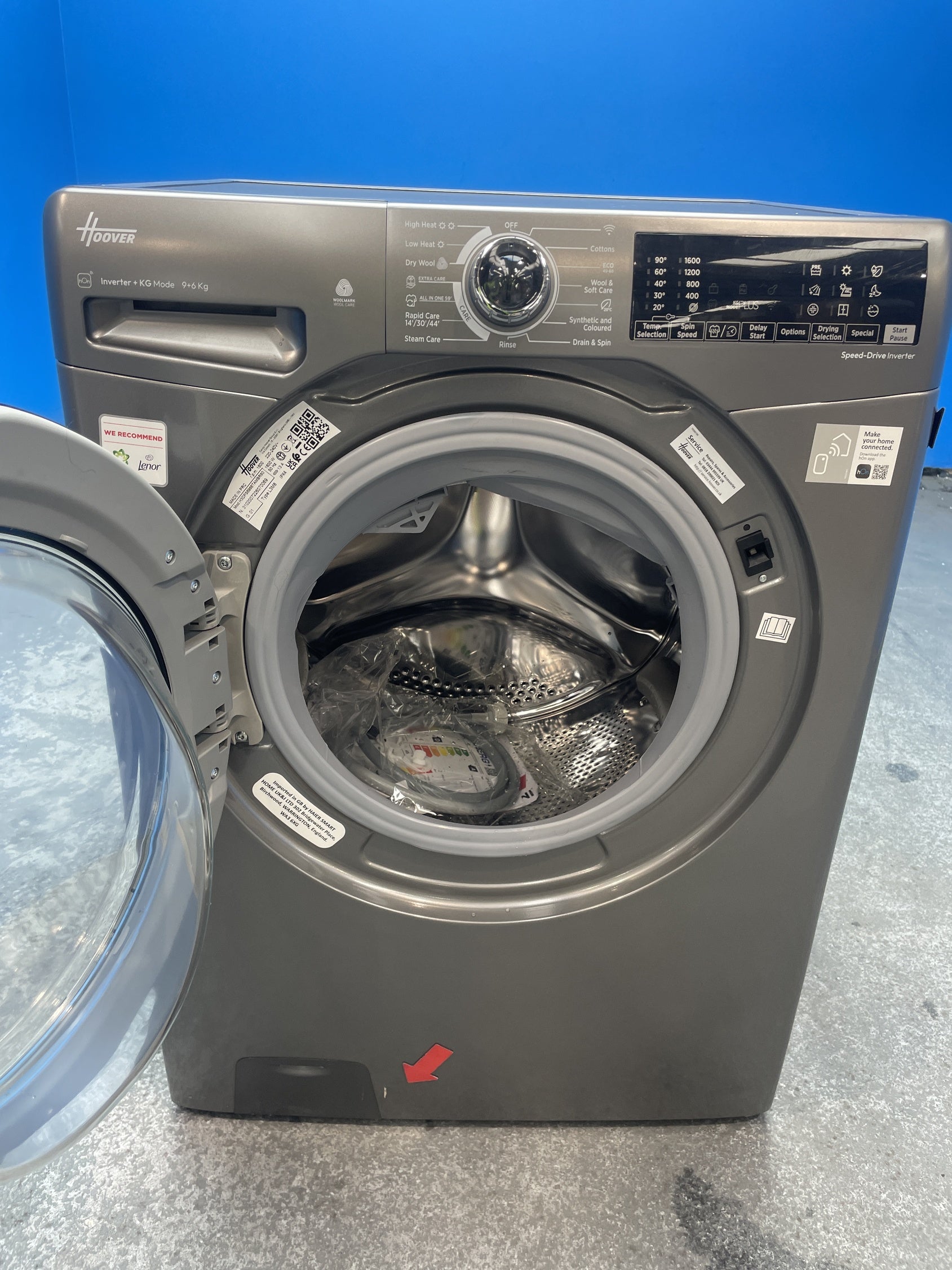 #GRC-159-496 - Hoover H3DPS6966TAMBR 9/6kg 1400 Spin Washer Dryer