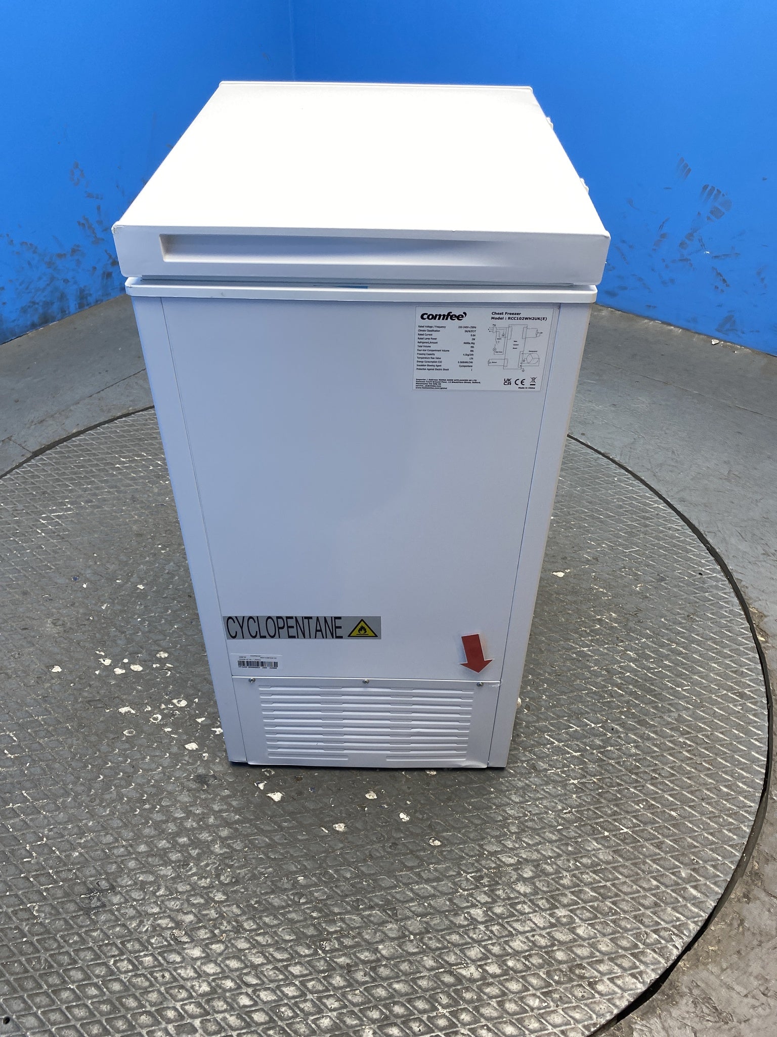 COMFEE RCC102WH2UK(E) 99L Dual Mode & Inverter Chest Freezer