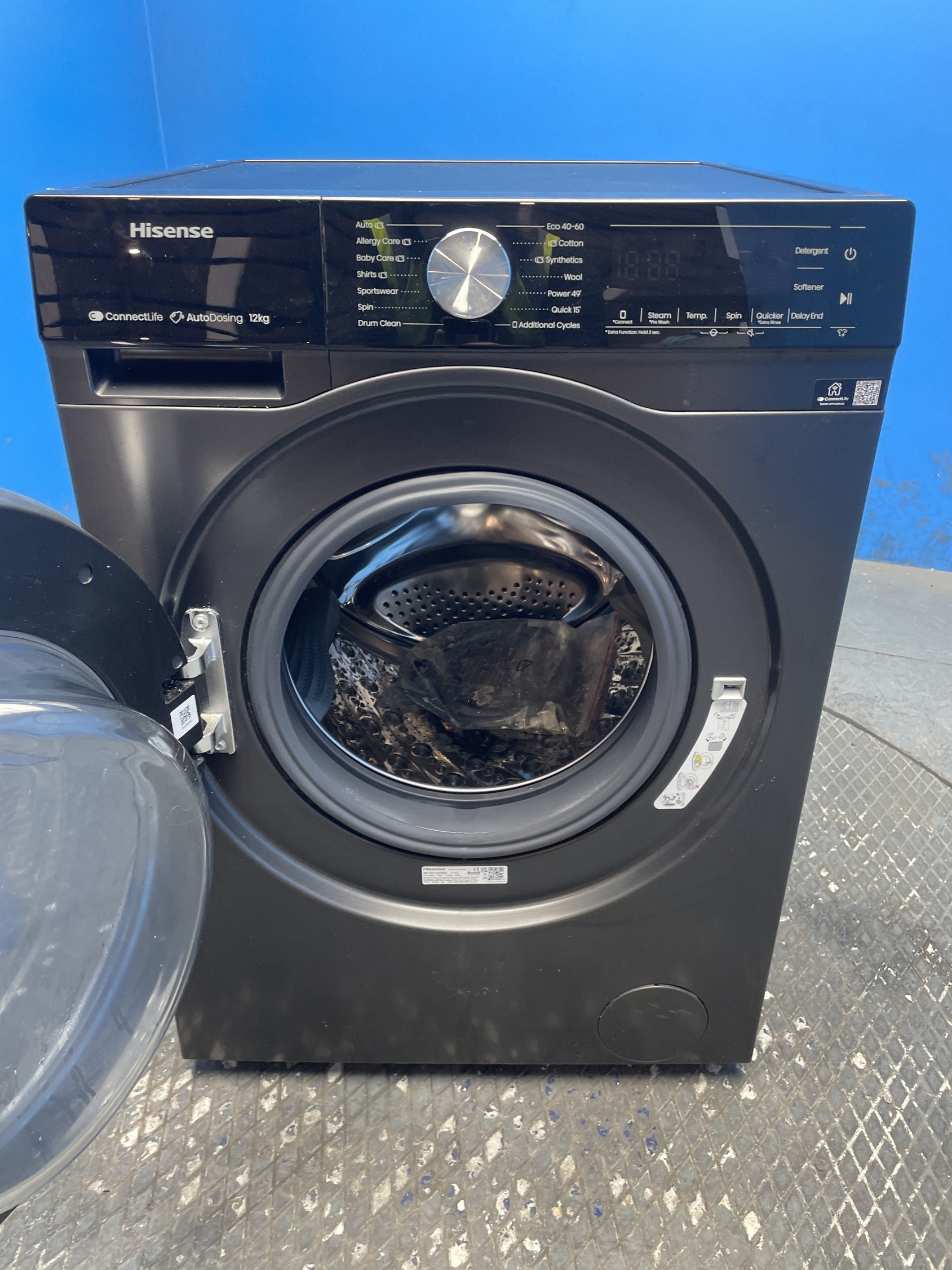 Hisense WF5S1245BB 12kg 1400 Spin Washing Machine
