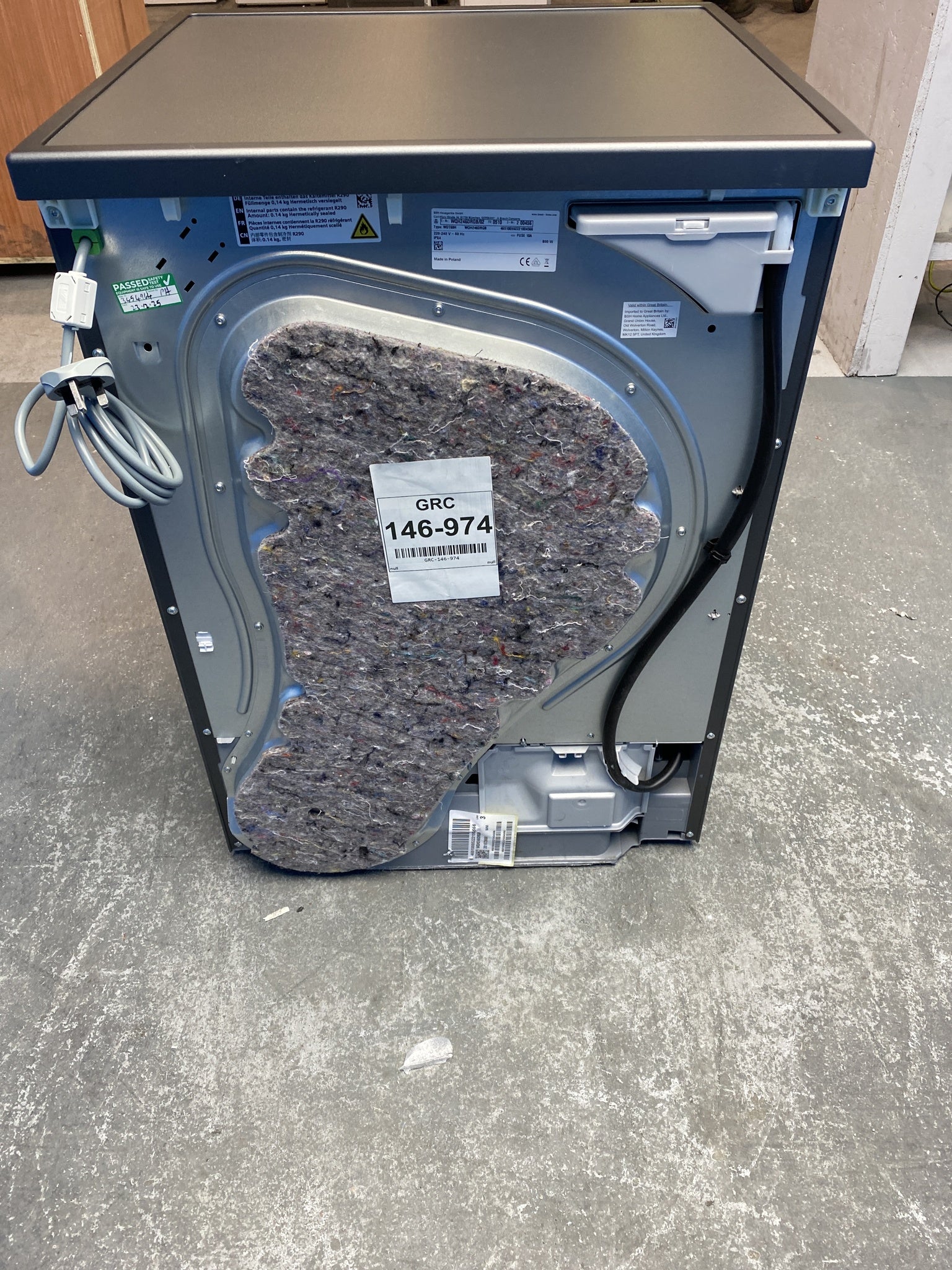 Bosch Serie 6 WQH246DRGB 9kg Heat Pump Tumble Dryer