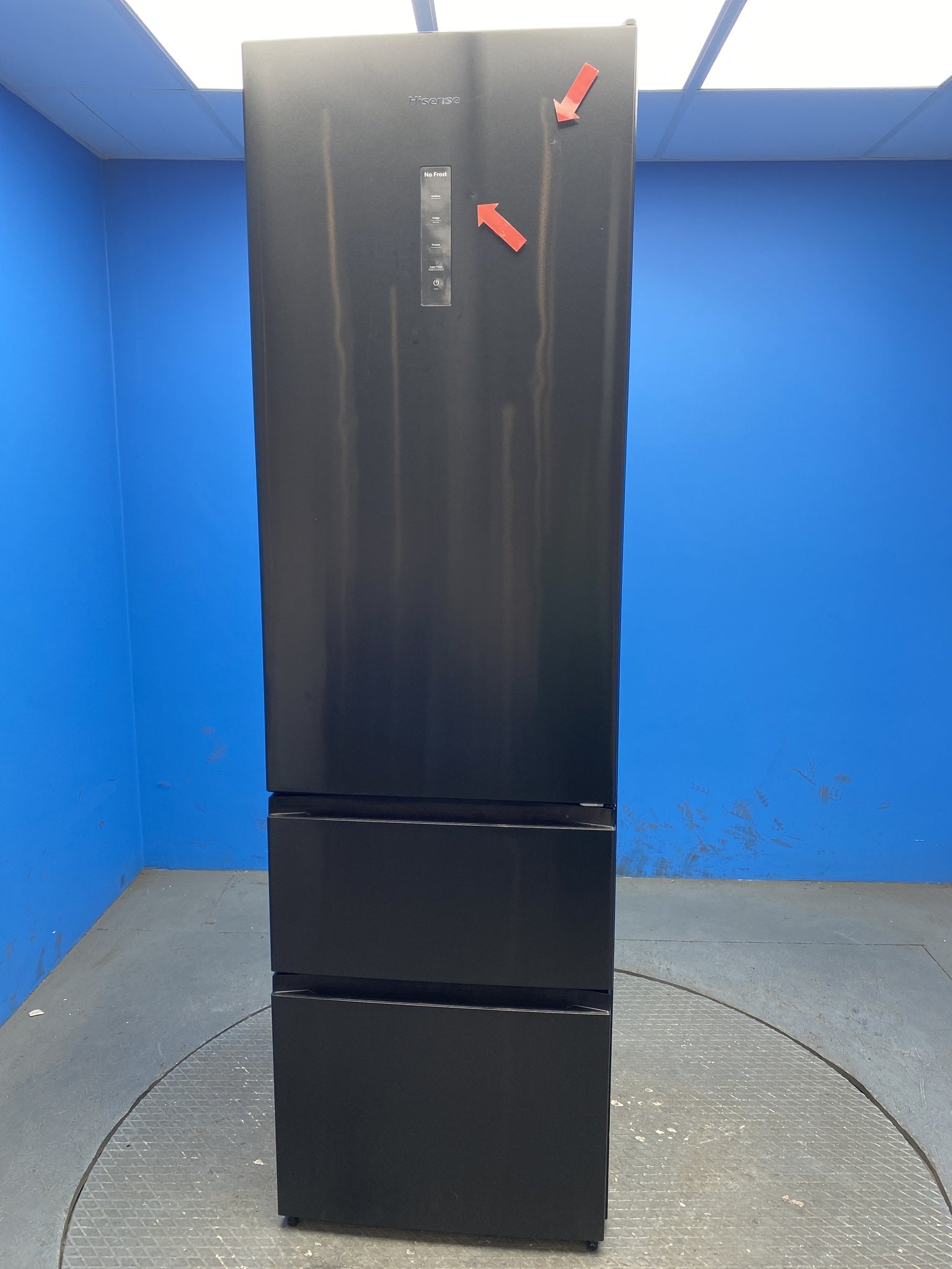 3 Door Fridge Freezer 70/30 D Energy Black